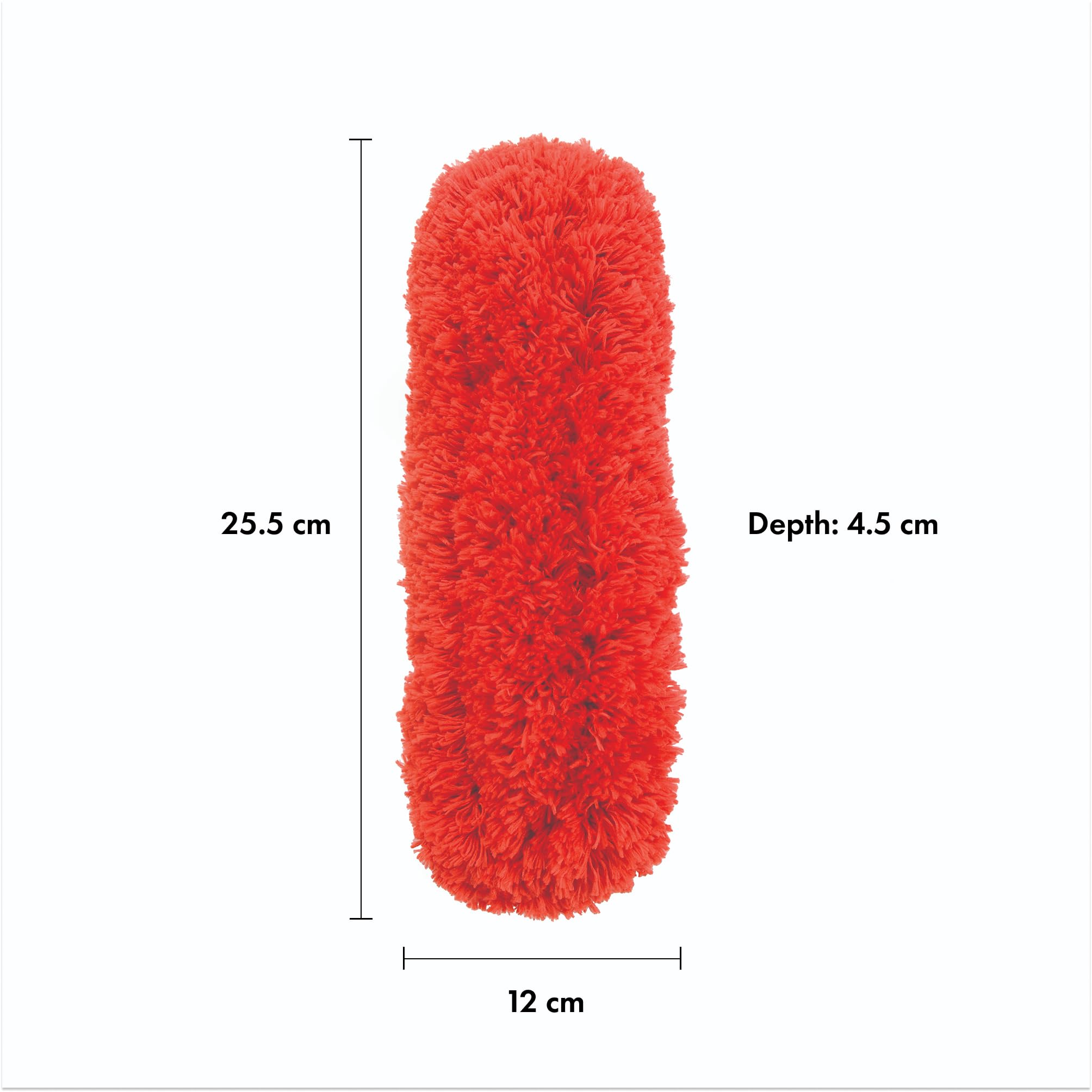 OXO Good Grips Microfibre Duster Refill - Traps Dust Chemically Free | Machine Washable | Red 3
