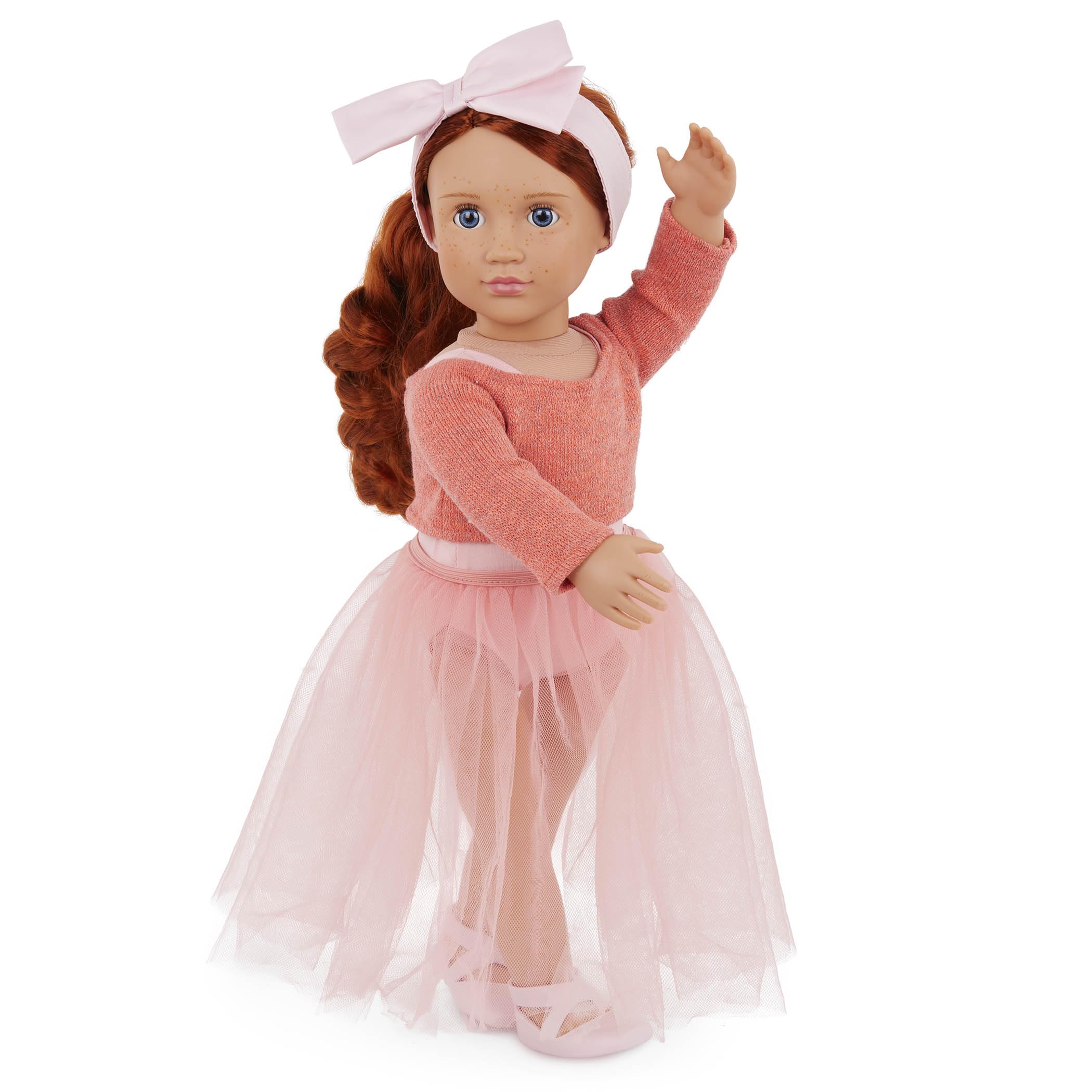 Our Generation 18-Inch Ballerina Doll with Blue Eyes & Red Hair - Aubrie