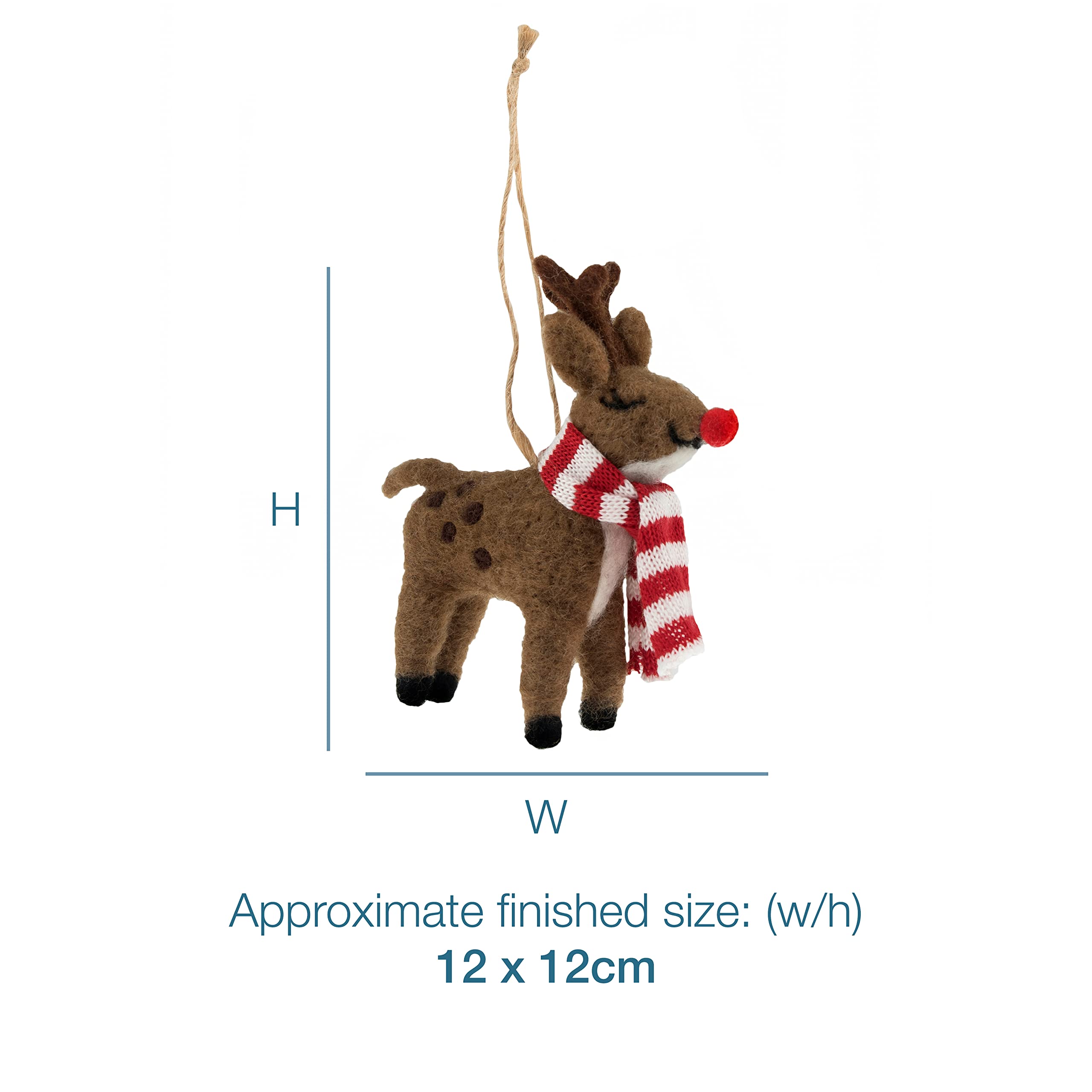 Trimits Needle Felting Craft Kit - Christmas Reindeer | Beginner Friendly | Includes Wool & Tools 4