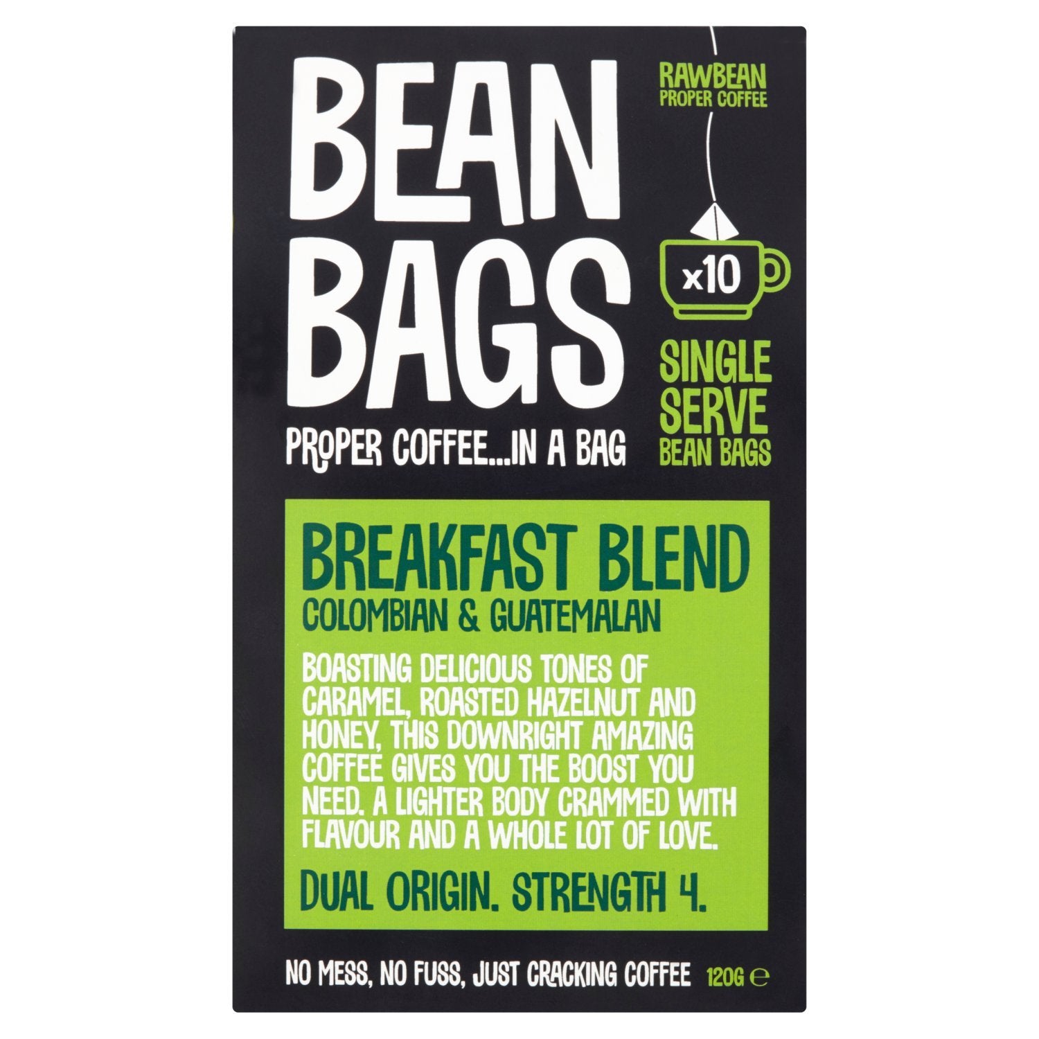 Raw Bean - Breakfast Blend Bean Bags Coffee