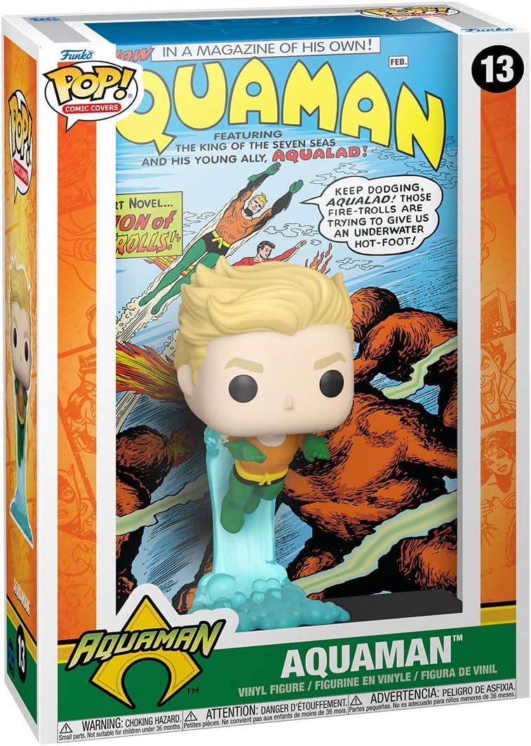 Funko Pop! Comic Cover DC - Aquaman Vinyl Figure (67404) 9