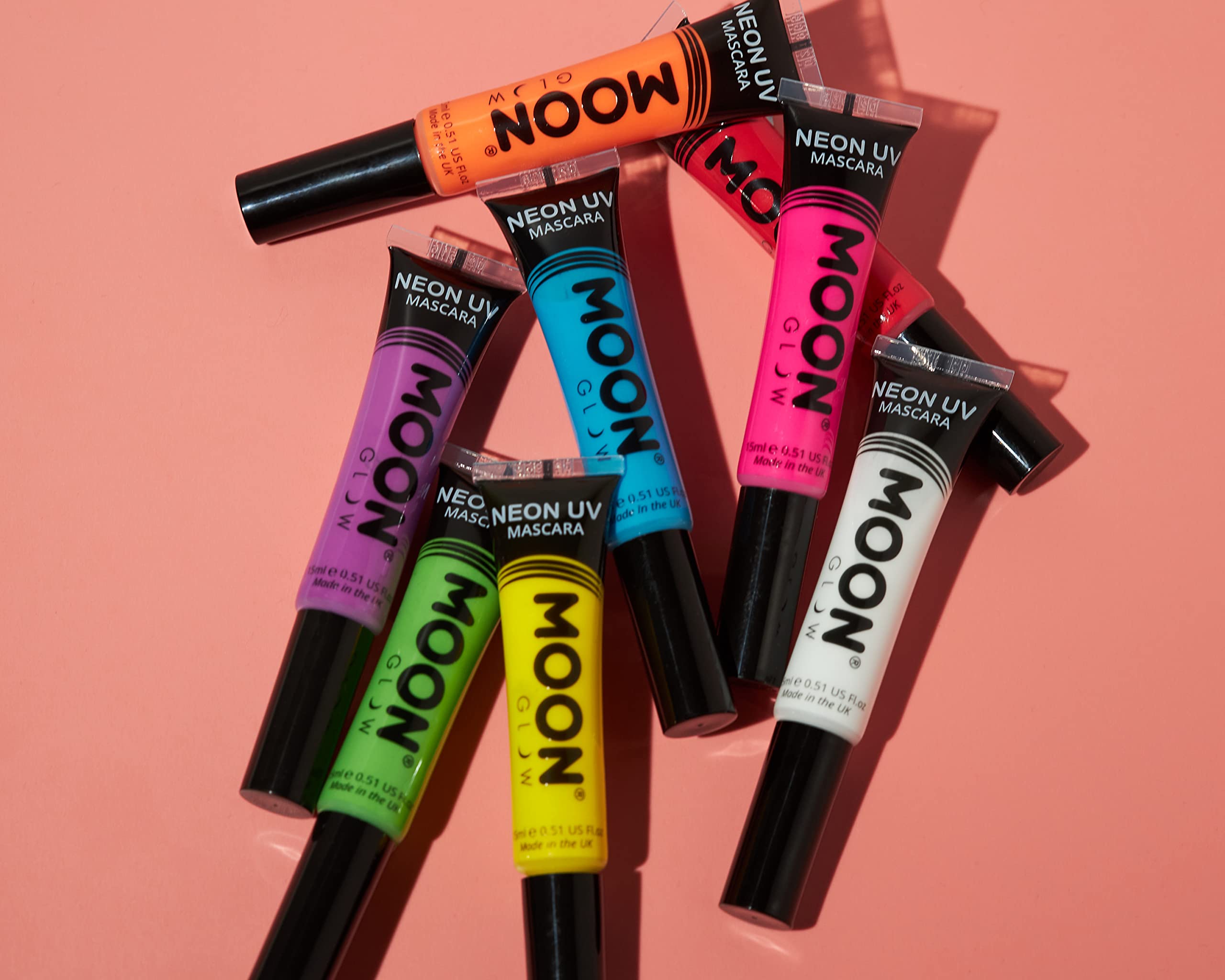 Moon Glow Intense Neon UV Mascara (20g) - Bright Blue, Fluorescent Glow Under UV/Blacklight 11