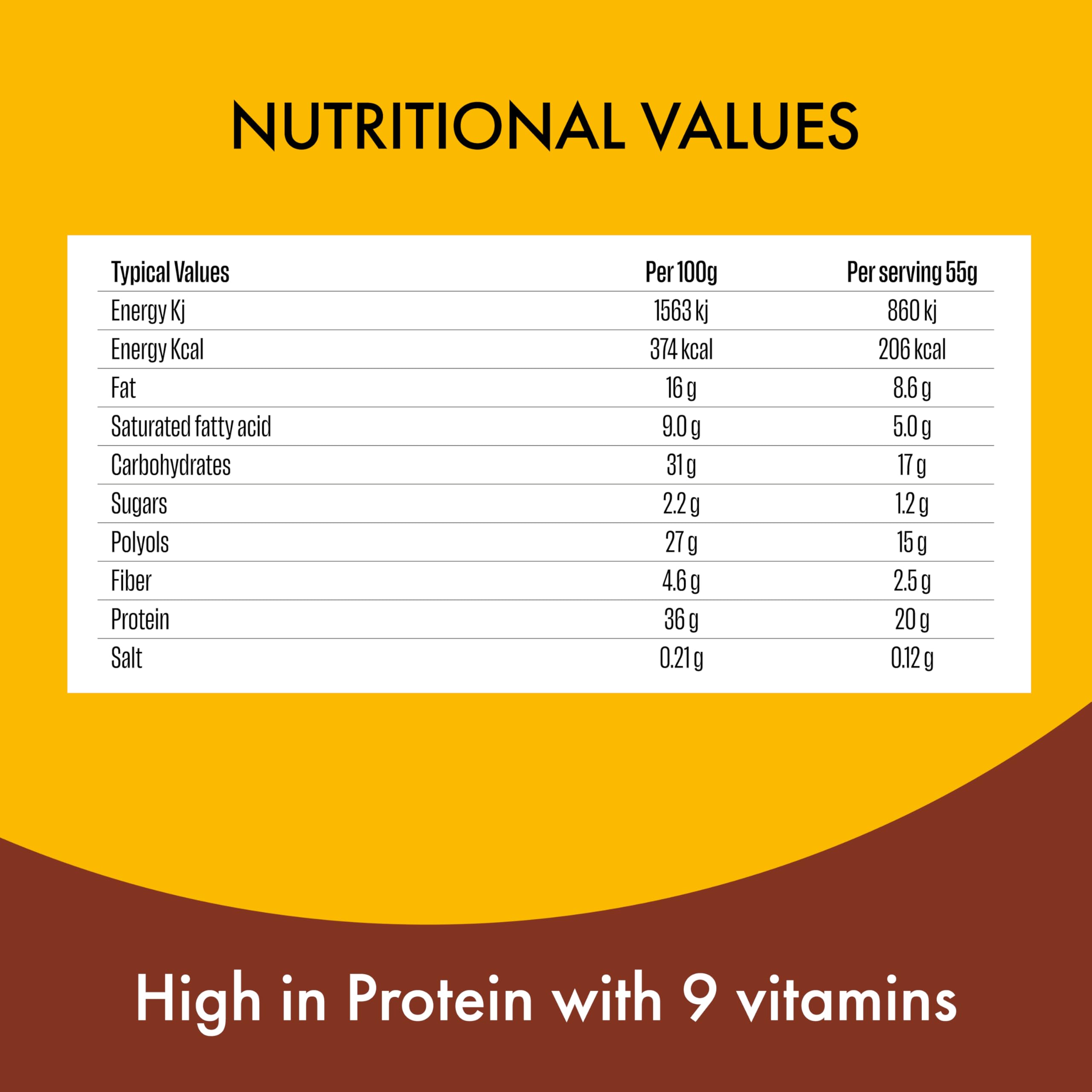 Fulfil - Vitamin and Protein Bars Chocolate Cappuccino (15 x 55g) 3