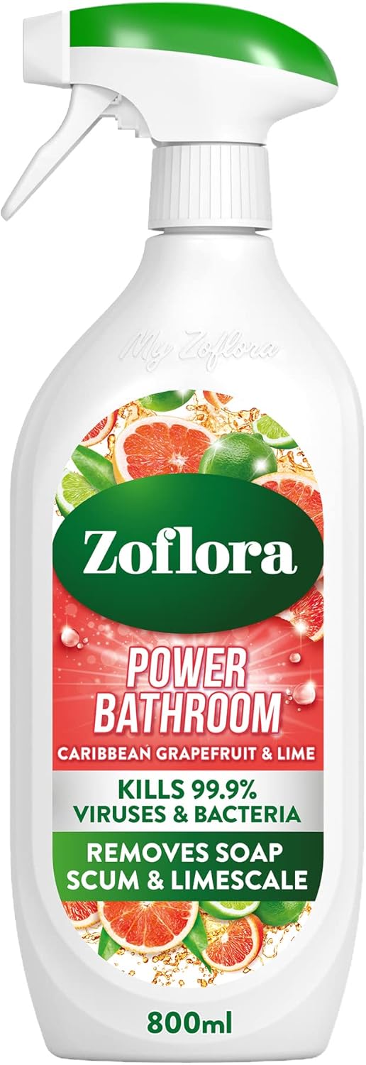 Zoflora Caribbean Grapefruit & Lime Power Bathroom Cleaner 800ml