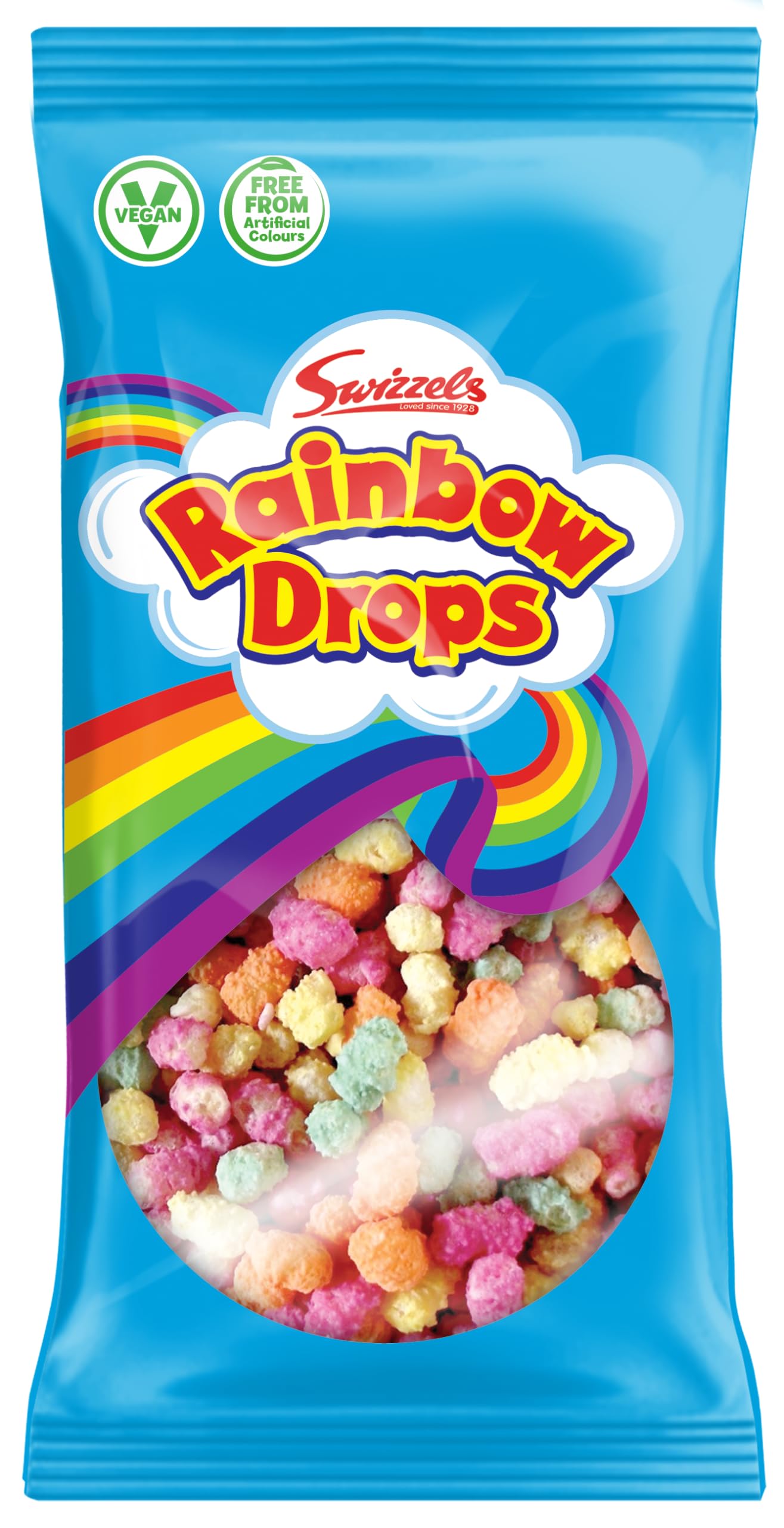Swizzels Giant Rainbow Drops 70g - Fruity Chewy Candy Treat