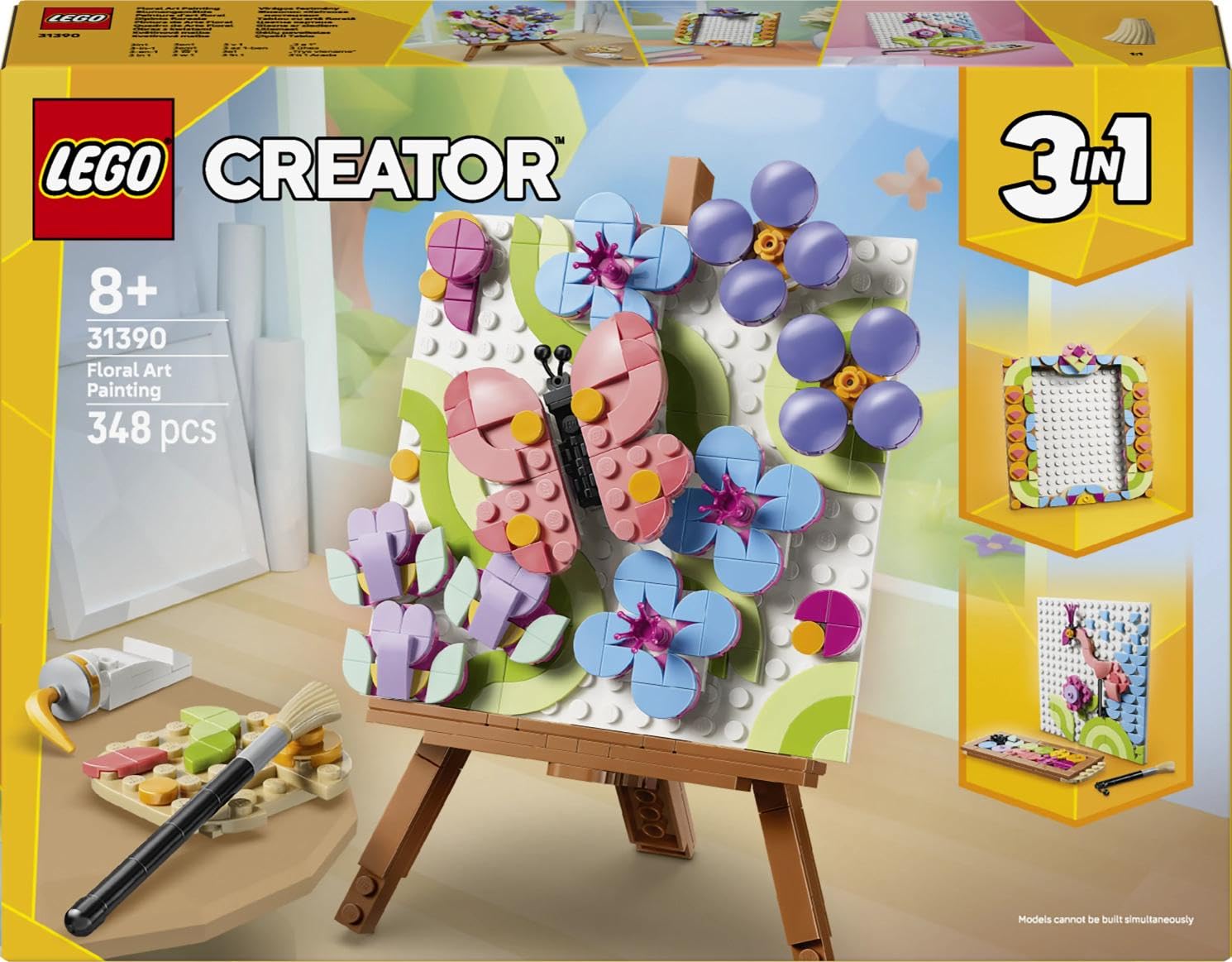 LEGO Creator 3 in 1 Floral Art Decor Painting Toy 31390 | Ages 8+ | 3 Models in 1 5