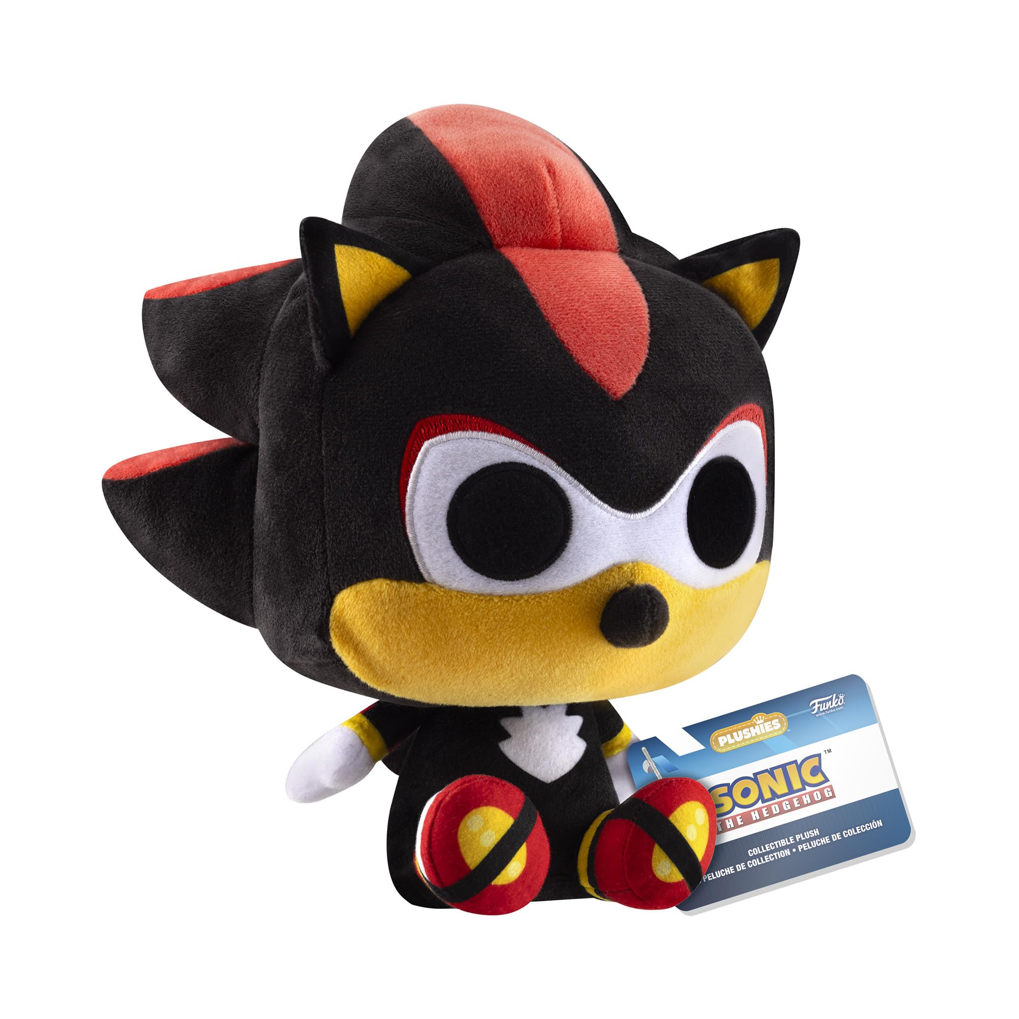 Funko Pop! Plush: Shadow - Sonic the Hedgehog Collectible Stuffed Animal - 7 Inch