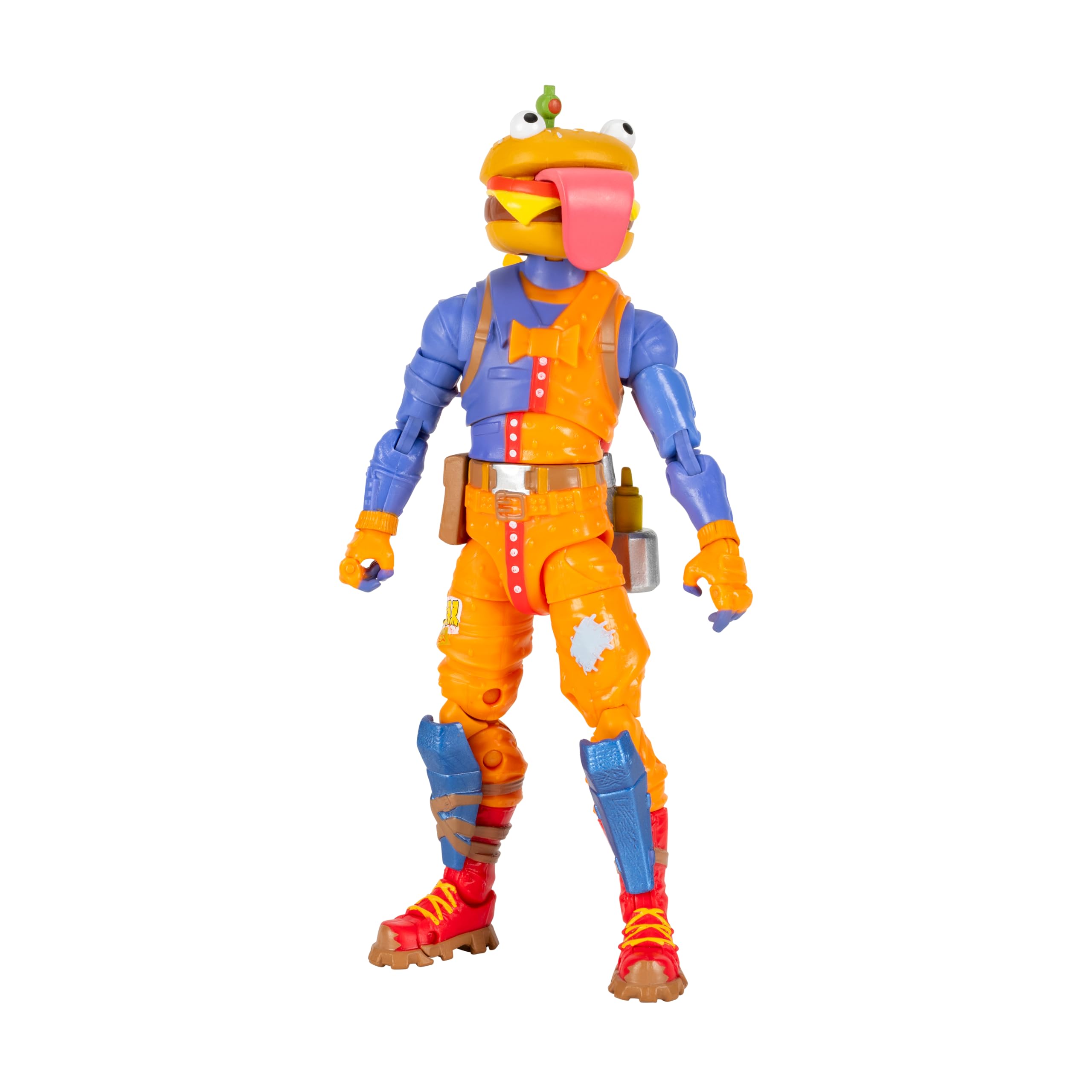 Jazwares Fortnite Beef Boss - 6-inch Articulated Action Figure with Harvesting Tool & Back Bling 3