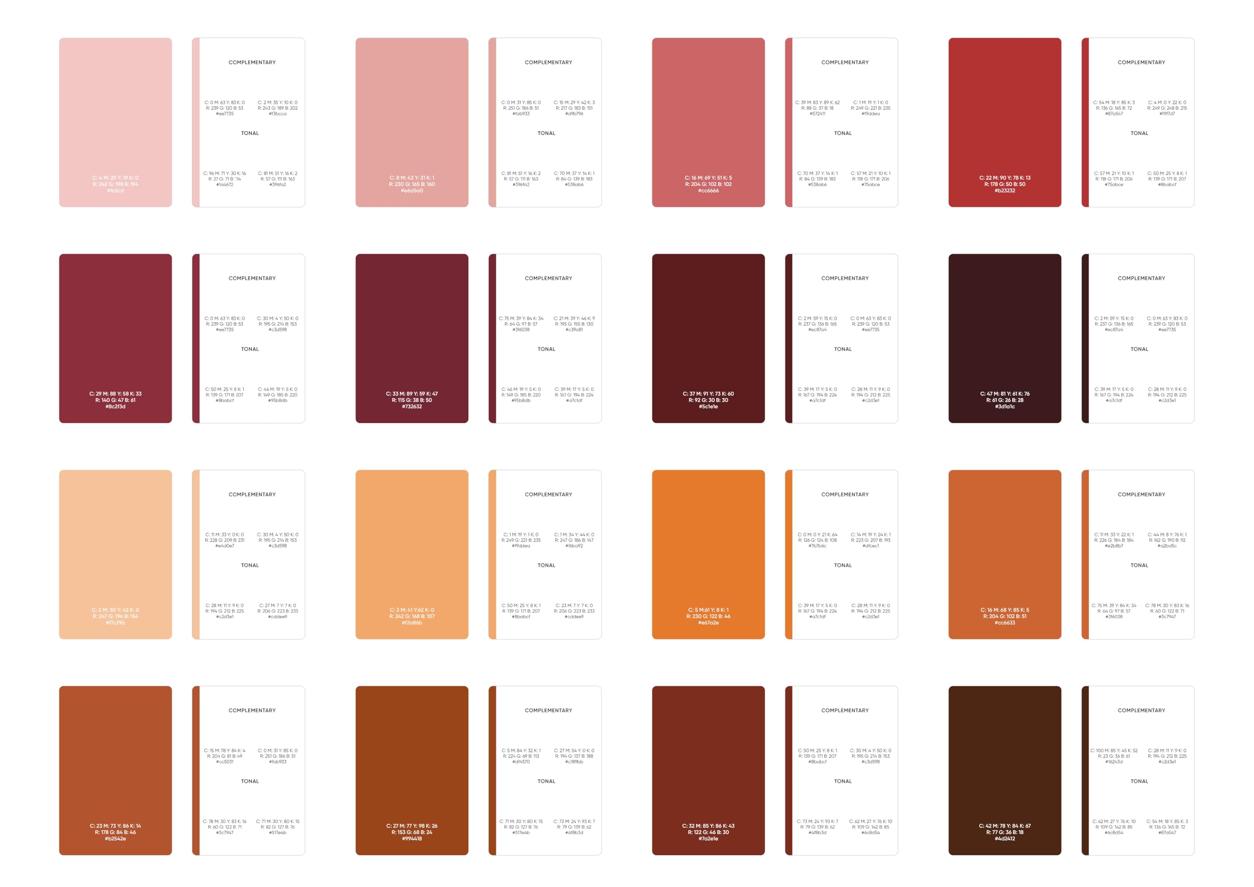 David & Charles The Box of Swatches: 72 Shade Cards for Palette Planning and Inspiration | Book Design 7