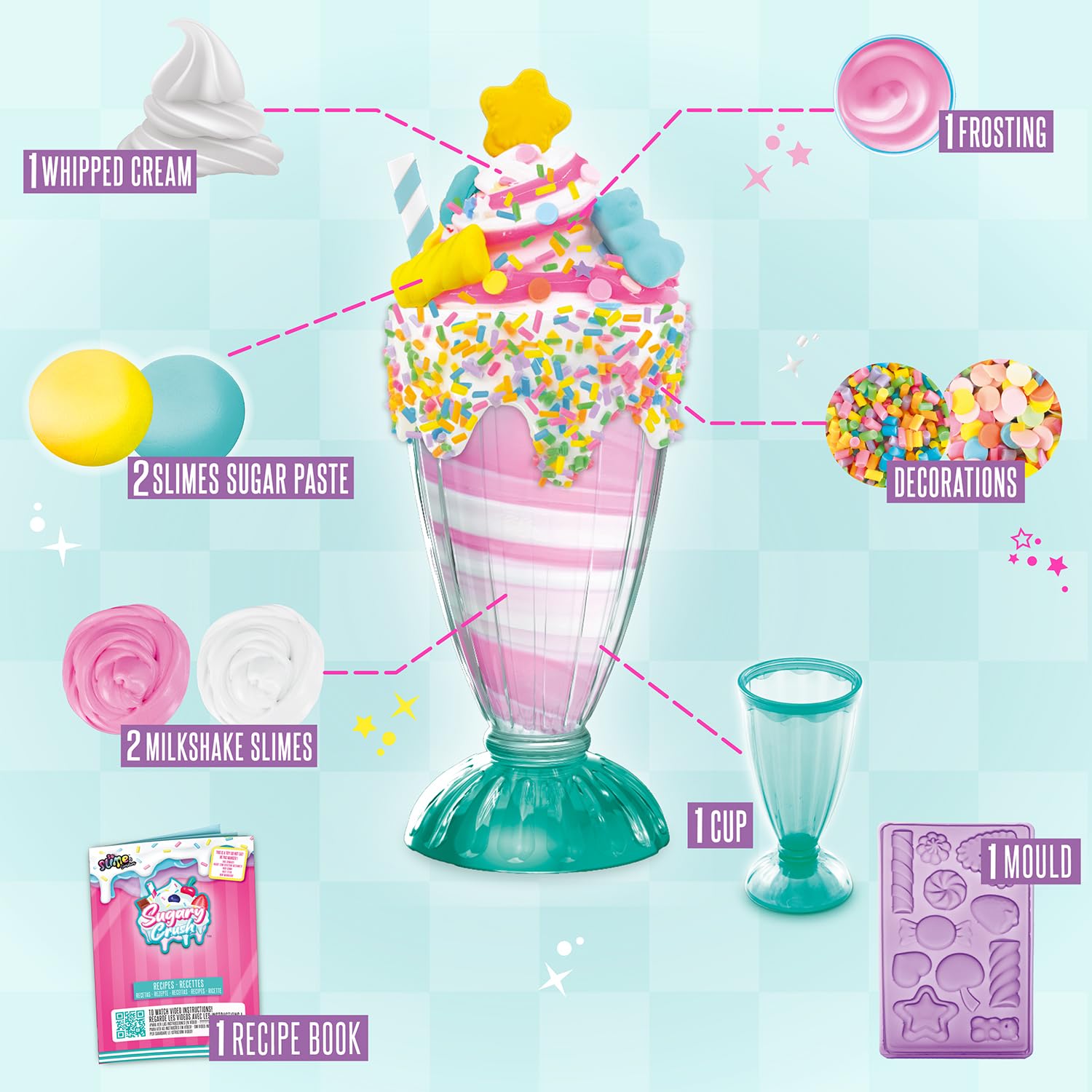 So Slime Sensations - Sugary Crush Milkshake Slime Kit 4