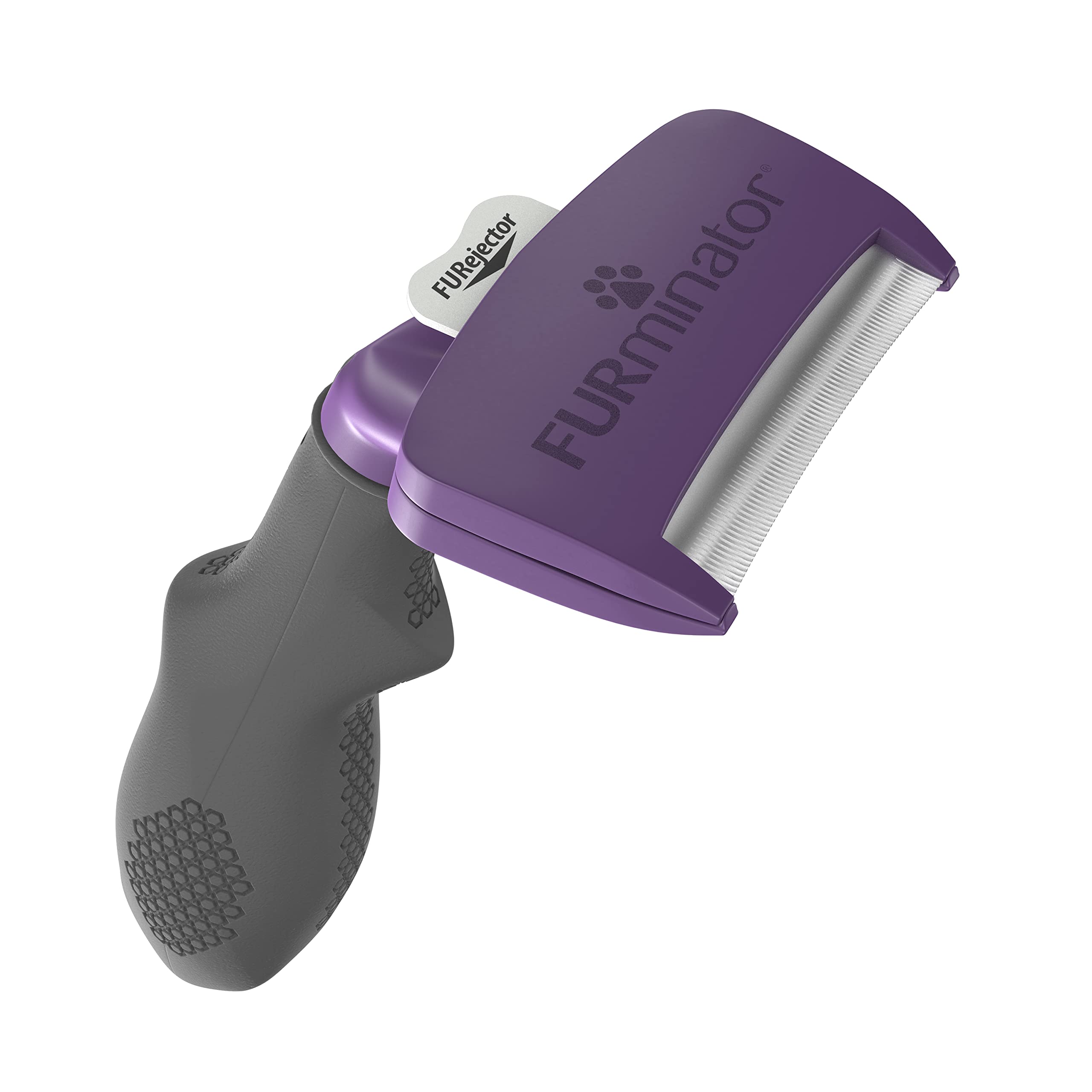FURminator Undercoat deShedding Tool - Medium/Large Short Hair Cats | Removes 90% Loose Hair