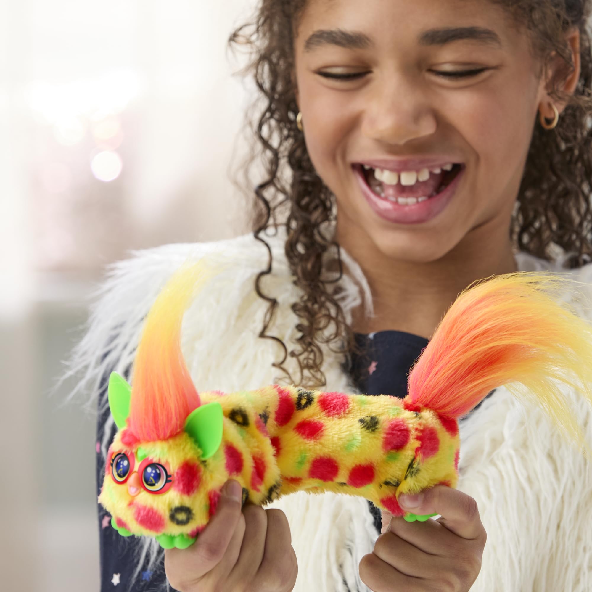 Furby Pepp-Oh-Roni DJ Furblet Interactive Plush Toy, Red