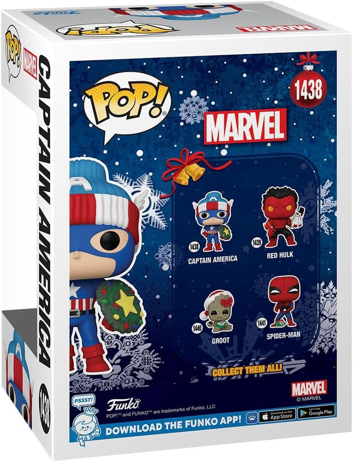 Funko Pop! Marvel Holiday - Captain America Vinyl Figure (80032)