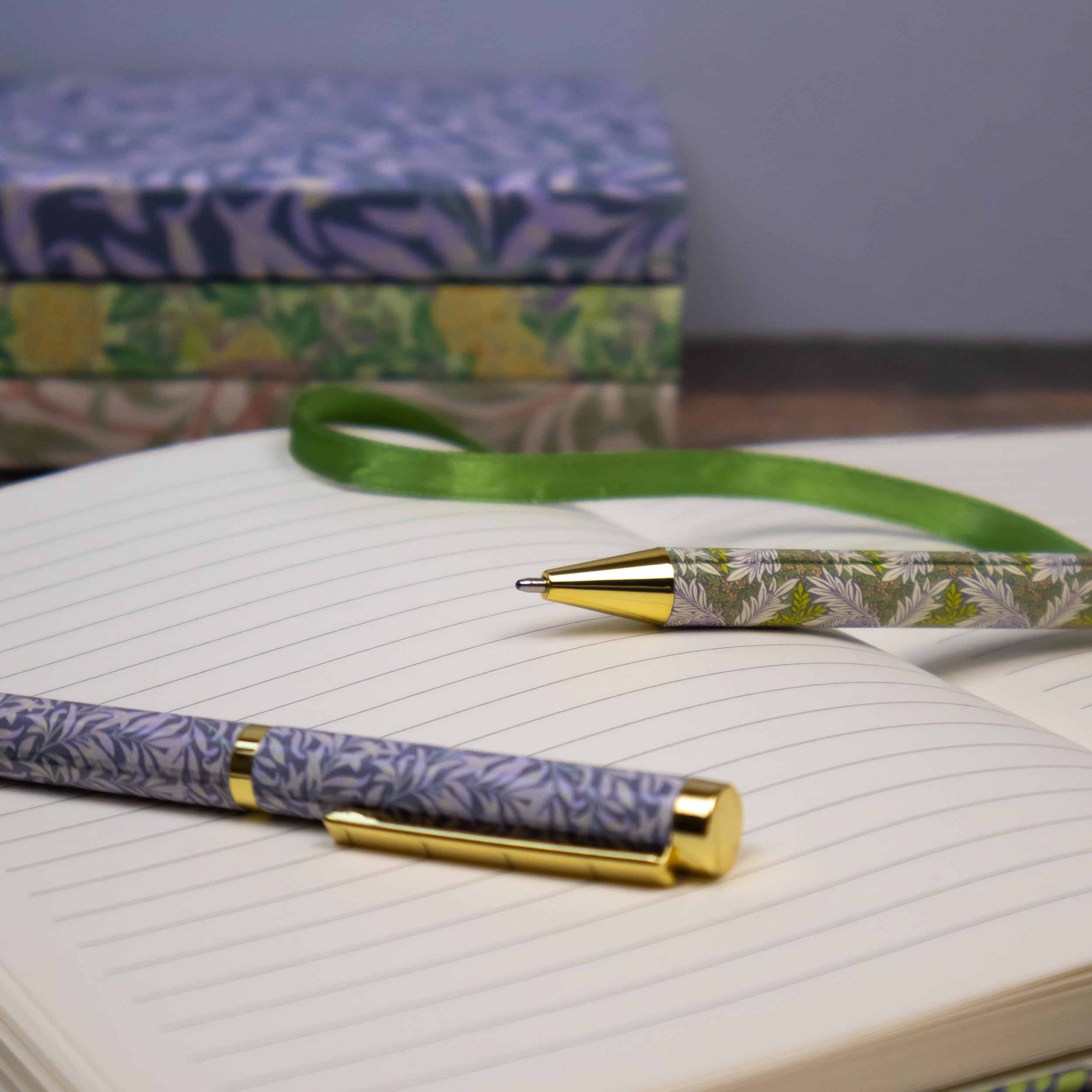 Robert Frederick William Morris Mixed Design Ballpoint Pens Set of 3 with Gift Box | Black Ink | 0.7mm Medium Point 4