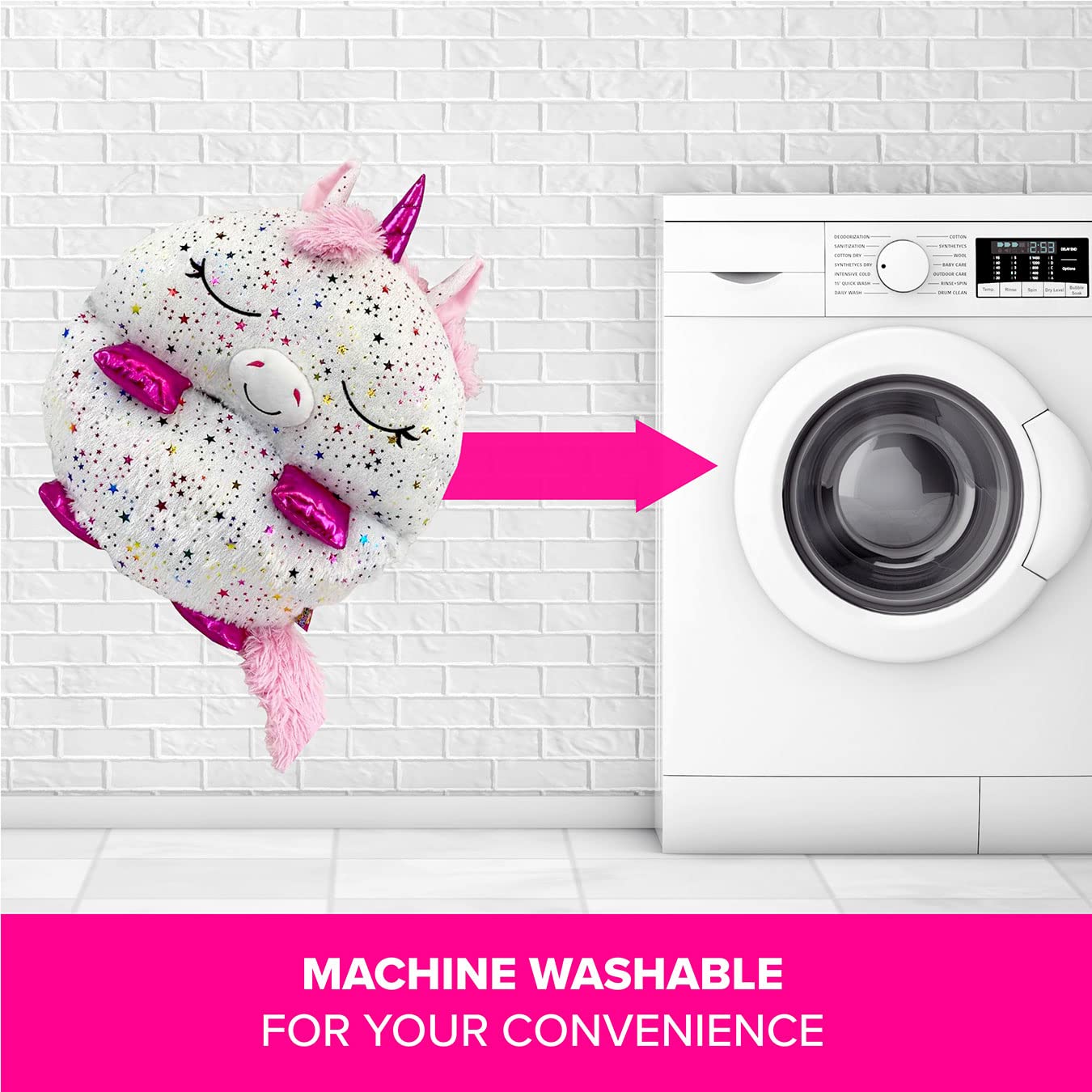 Happy Nappers Kids Sleeping Bag - Shimmer Unicorn - Plush Toy & Comfy Sleep Bag 4