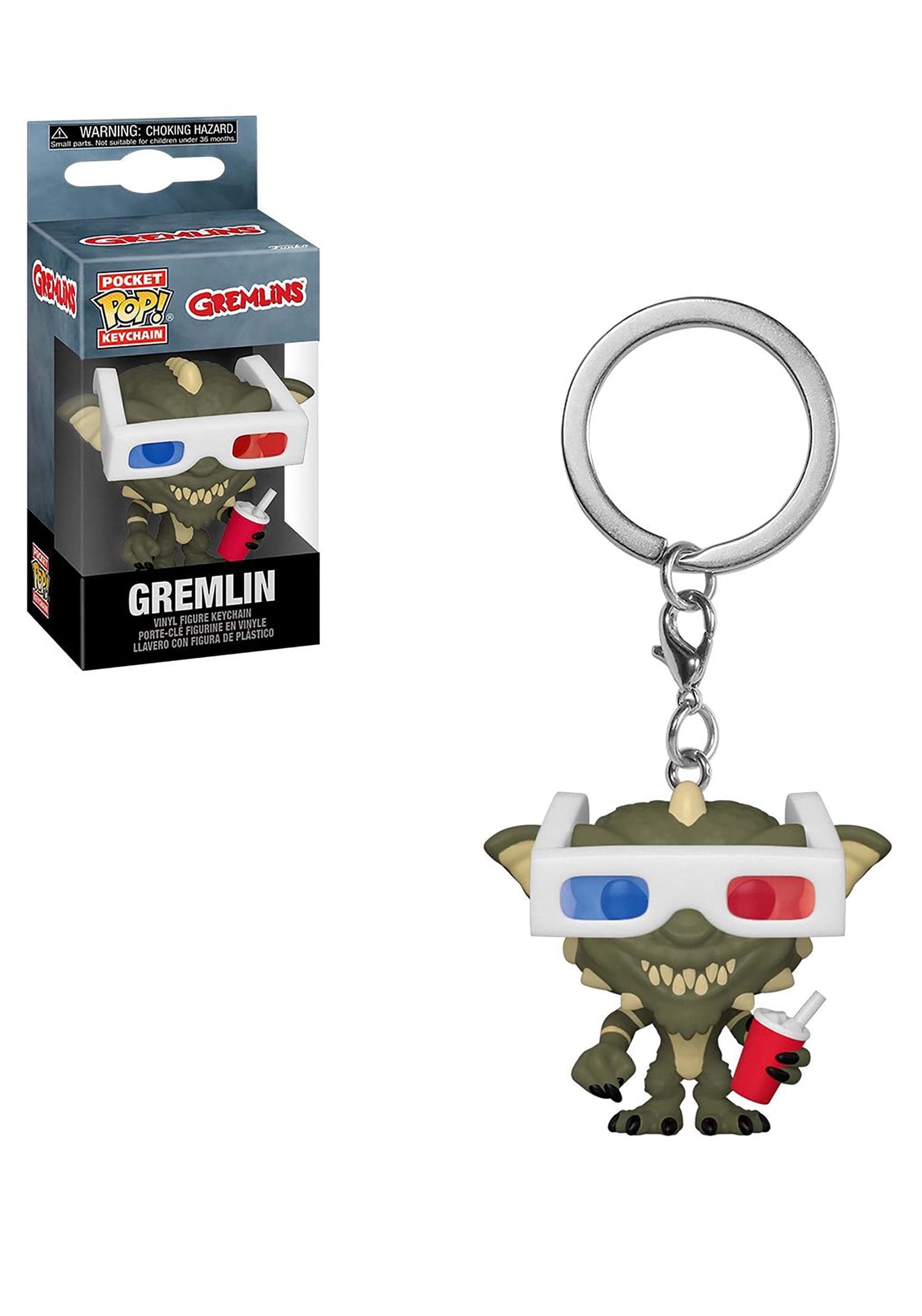 Funko POP! Keychain: Gremlins - Gremlin With 3D Glasses Horror S8 Vinyl Figure