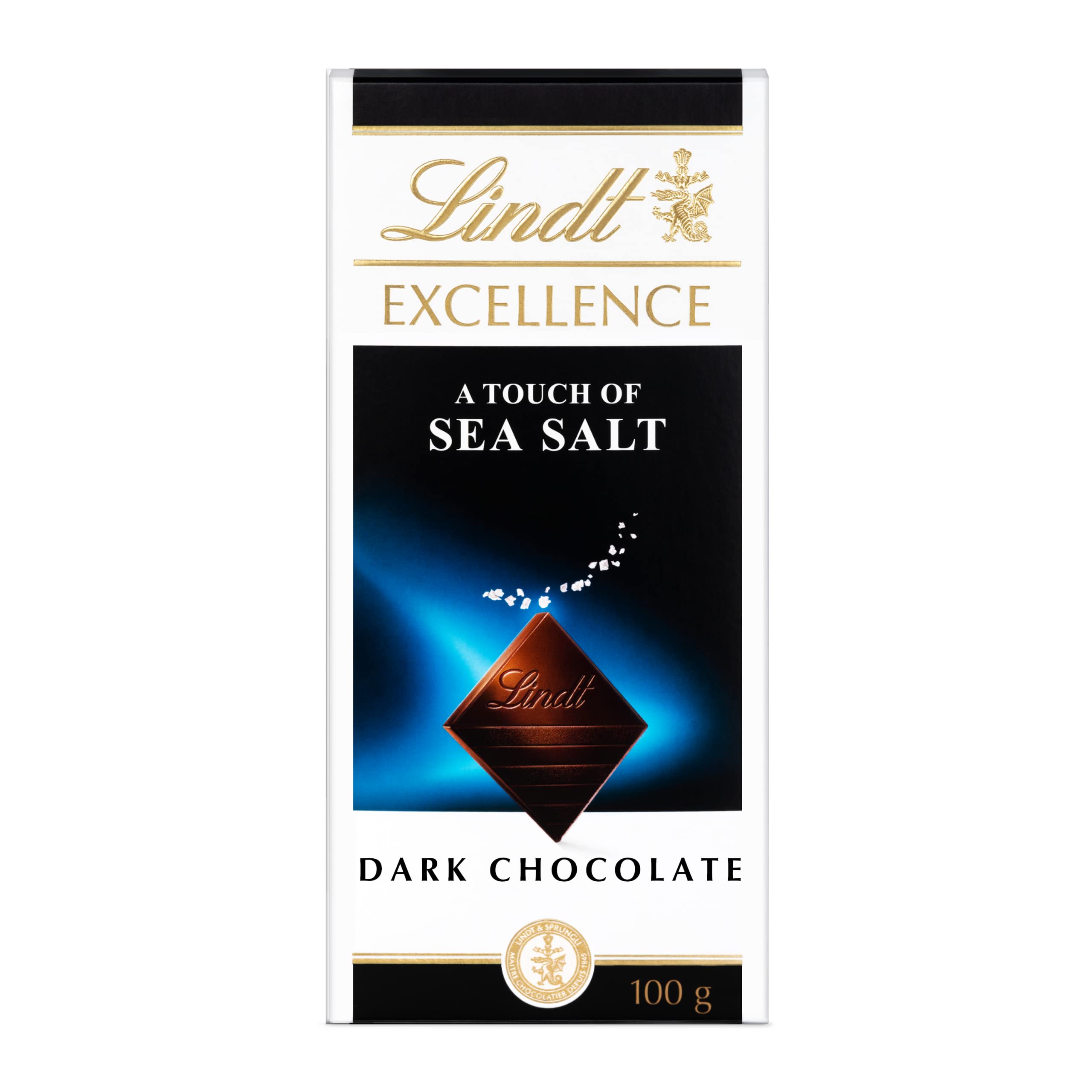Lindt Excellence Dunkles Meersalz Schokoladentafel, 100g