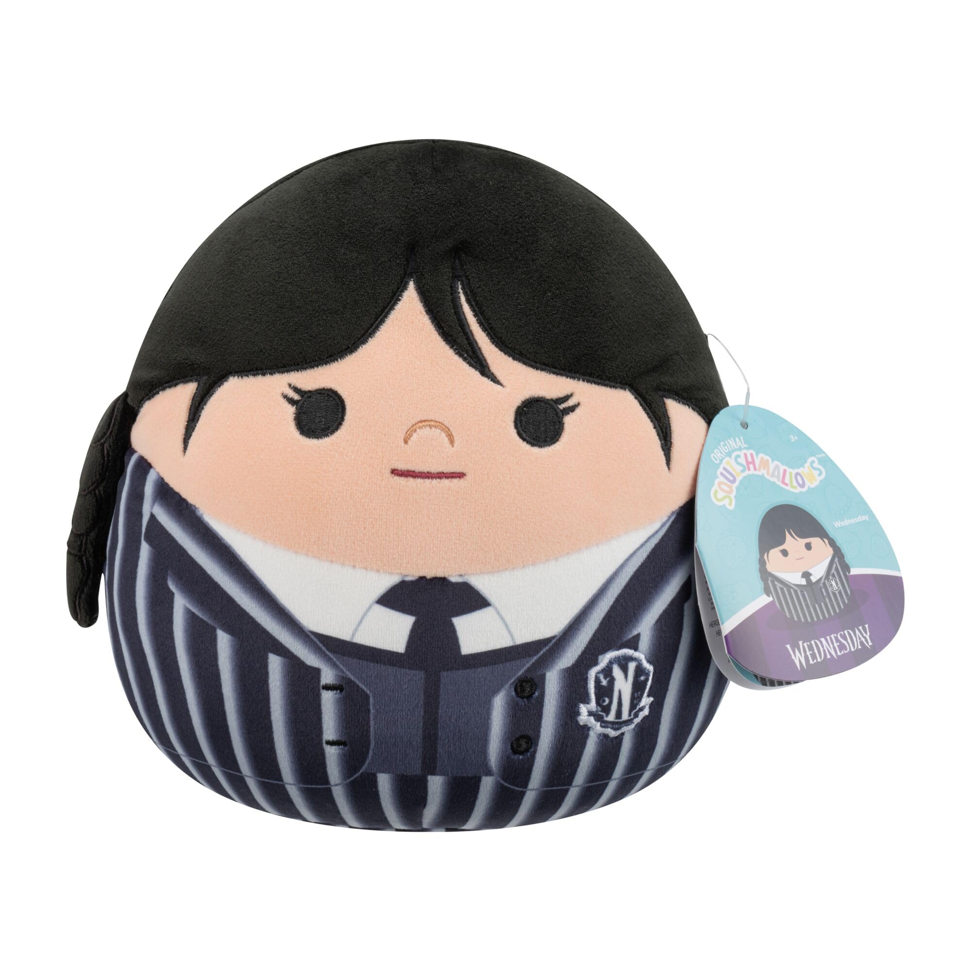 Squishmallows 8-Inch Wednesday in Uniform Plush - Soft Collectible Doll for Kids 3+ 3