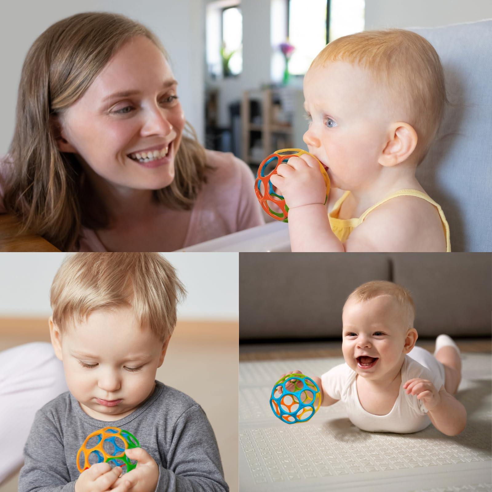 DOHE Educa Sensory Ball for Babies - Easy Grip, Soft & Lightweight Developmental Toy 4