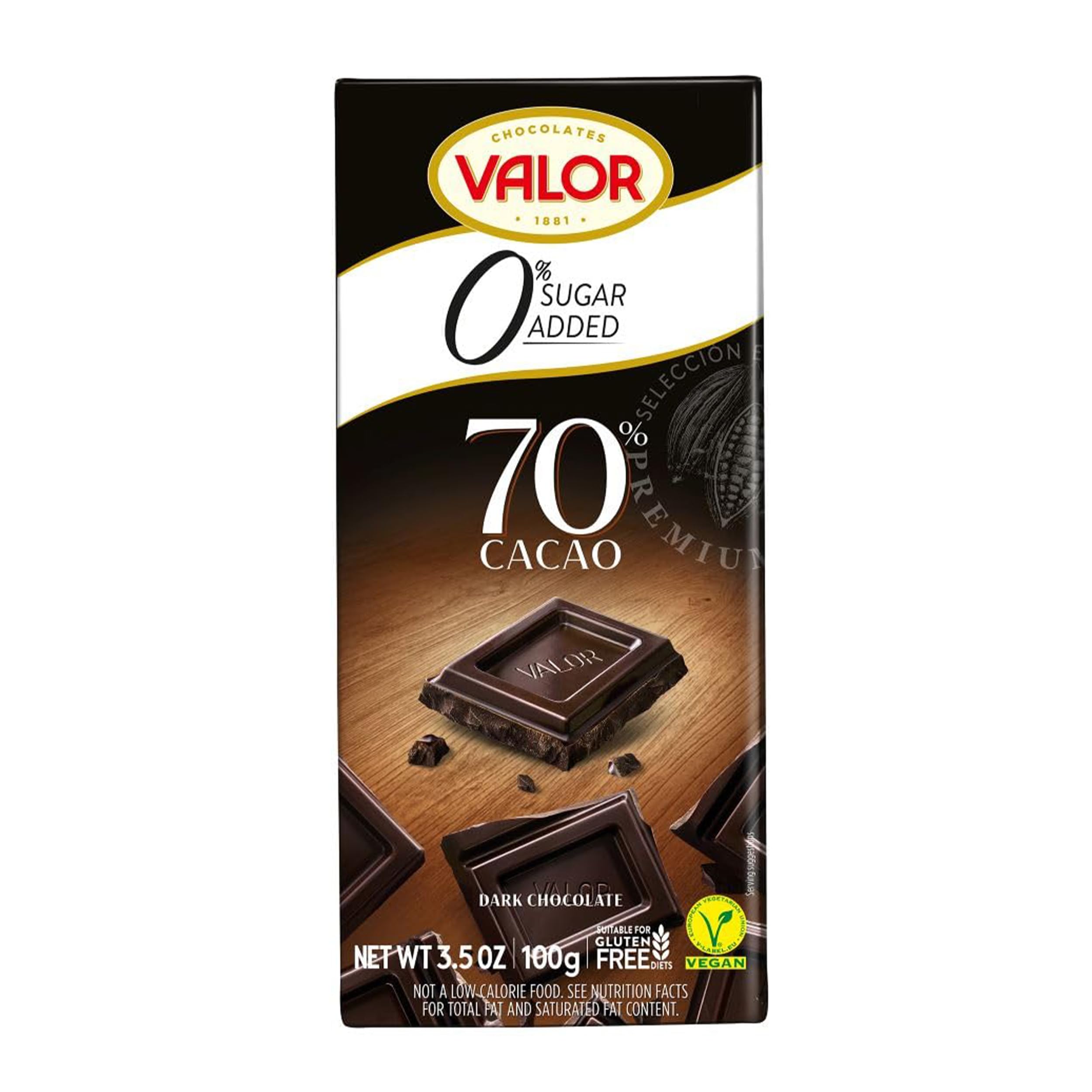 Valor - Sugar Free Dark Chocolate Bar (100g)