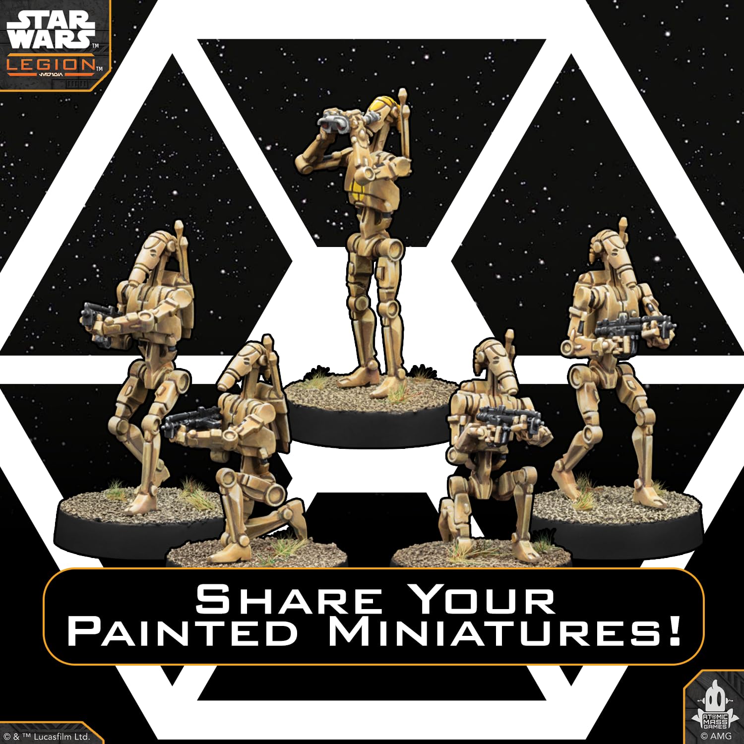 Asmodee Star Wars: Legion B1 Battle Droids Miniature Board Game Expansion 3