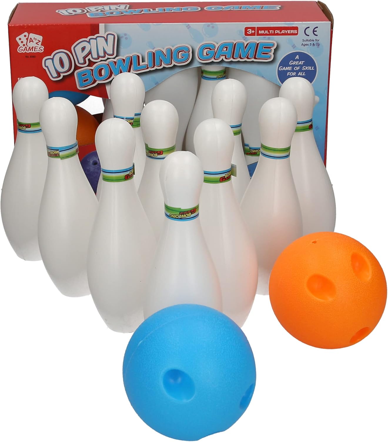 Atoz 8360 10-Pin Bowling Game Set - Indoor & Outdoor Play for Kids 3+ 3