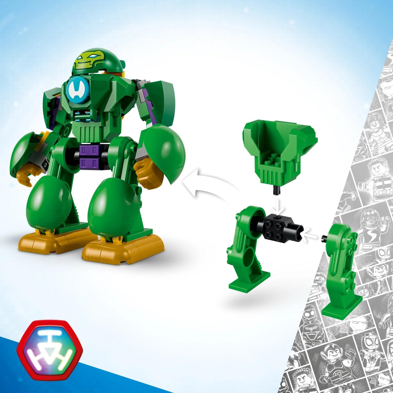 LEGO Marvel Loki vs. Team Iron Man Building Set - Ages 4+ | 4 Minifigures | Multicolor