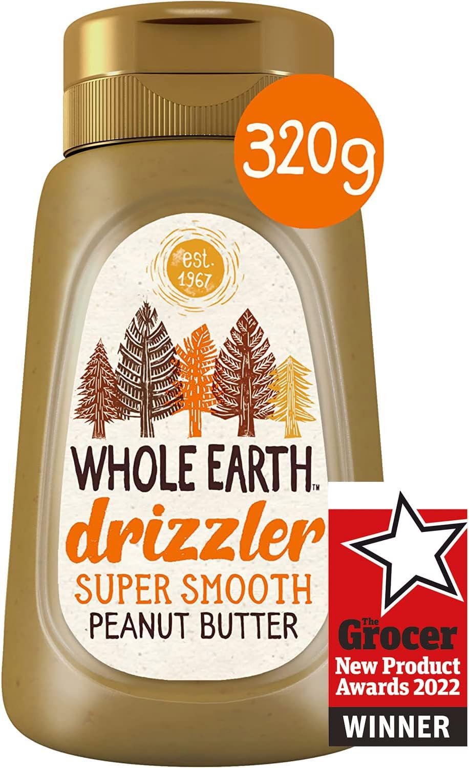 Whole Earth Drizzler Original Roasted Peanut Butter - Super Smooth Squeezy Spread 4