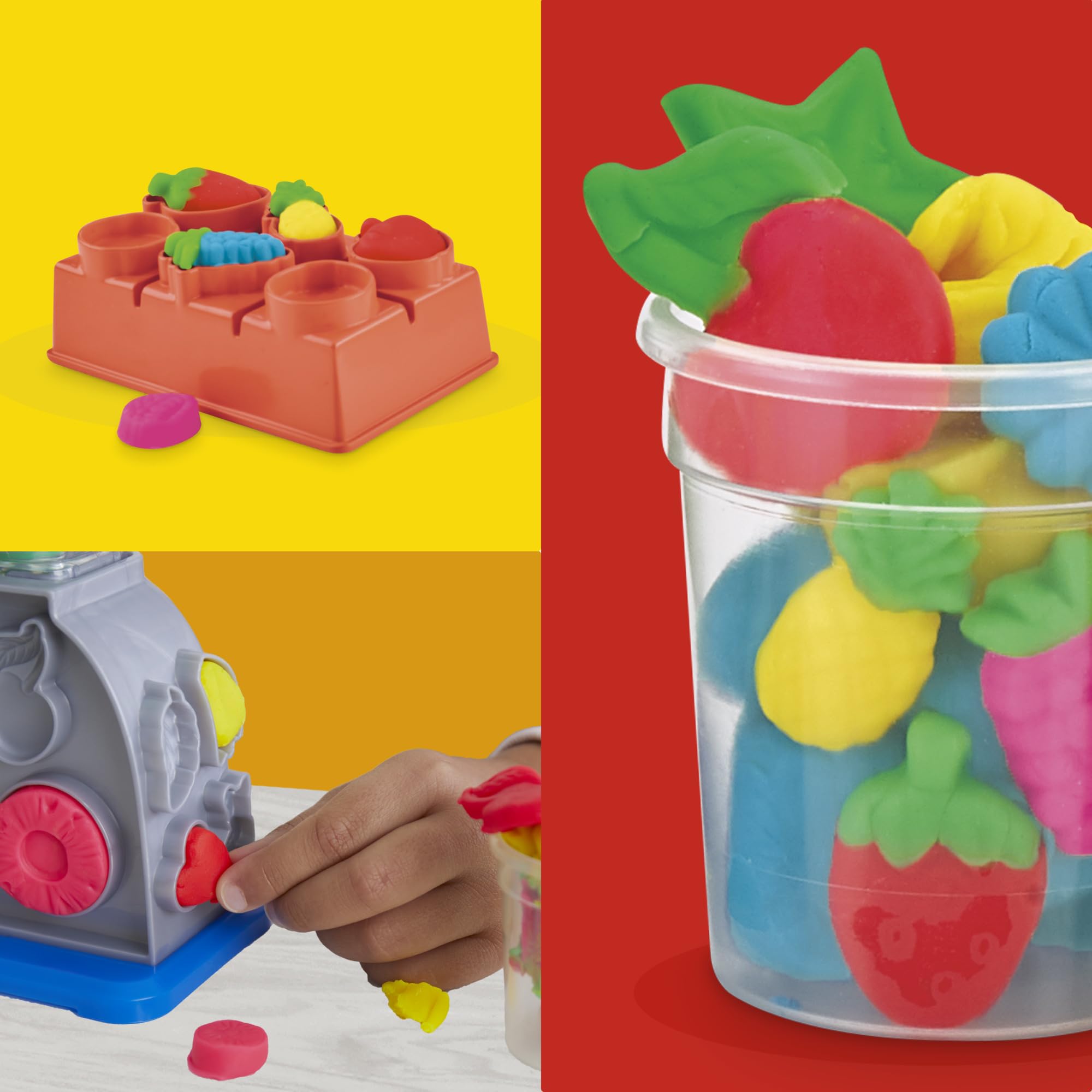 Play-Doh Swirlin' Smoothies Toy Blender Playset - Creative Kitchen Roleplay for Ages 3+ 5
