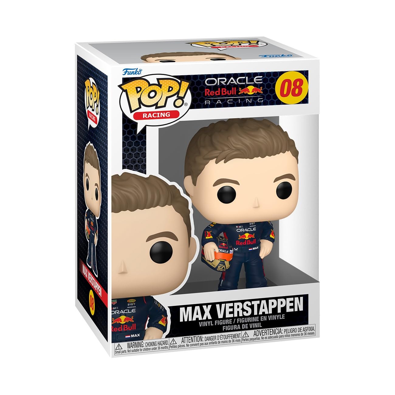 Funko Pop! Racing: Max Verstappen With Helmet - Red Bull Racing Vinyl Figure | 3.75 in 1