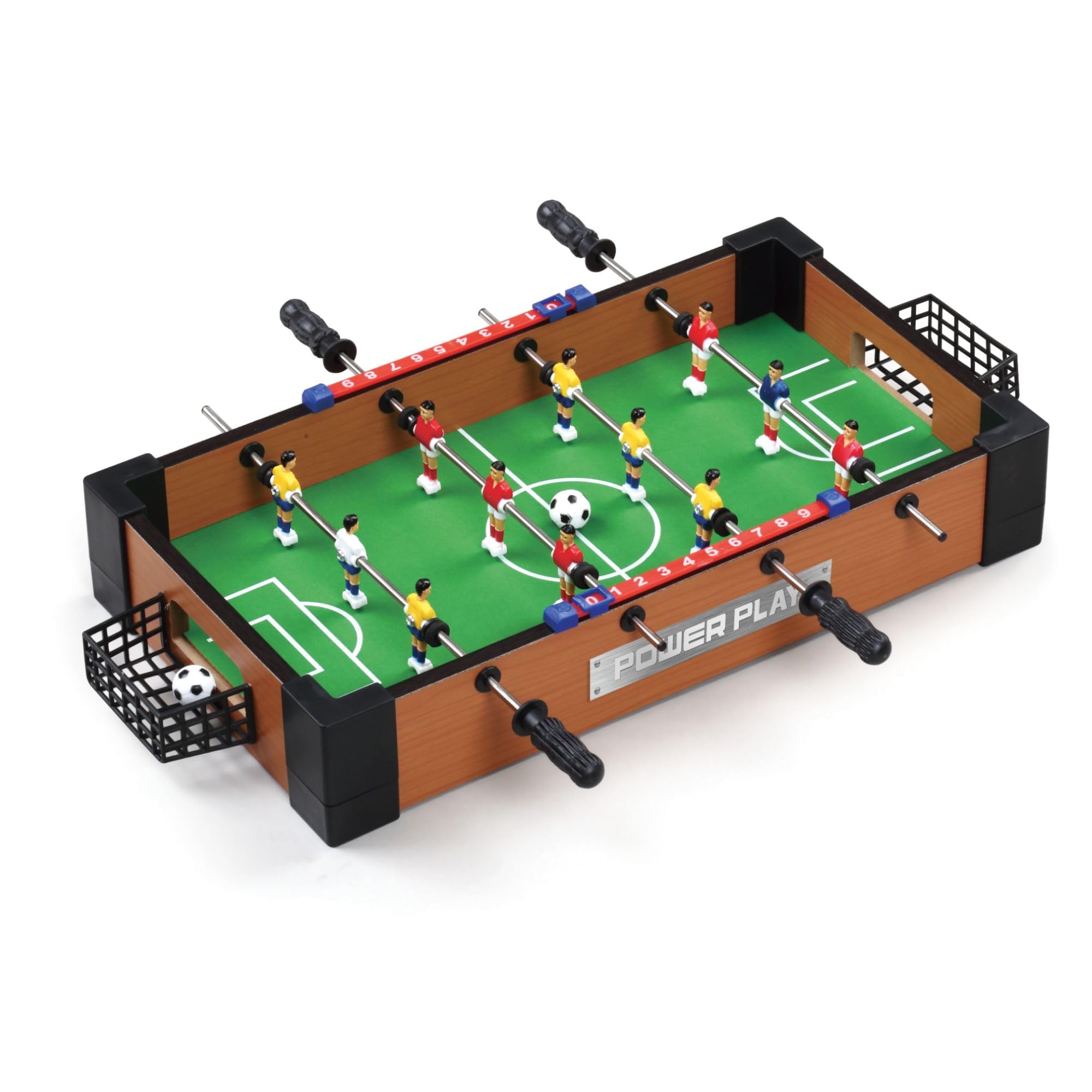 Power Play Table Top Football Game - Wooden, Portable, 12 Players | Ages 5+