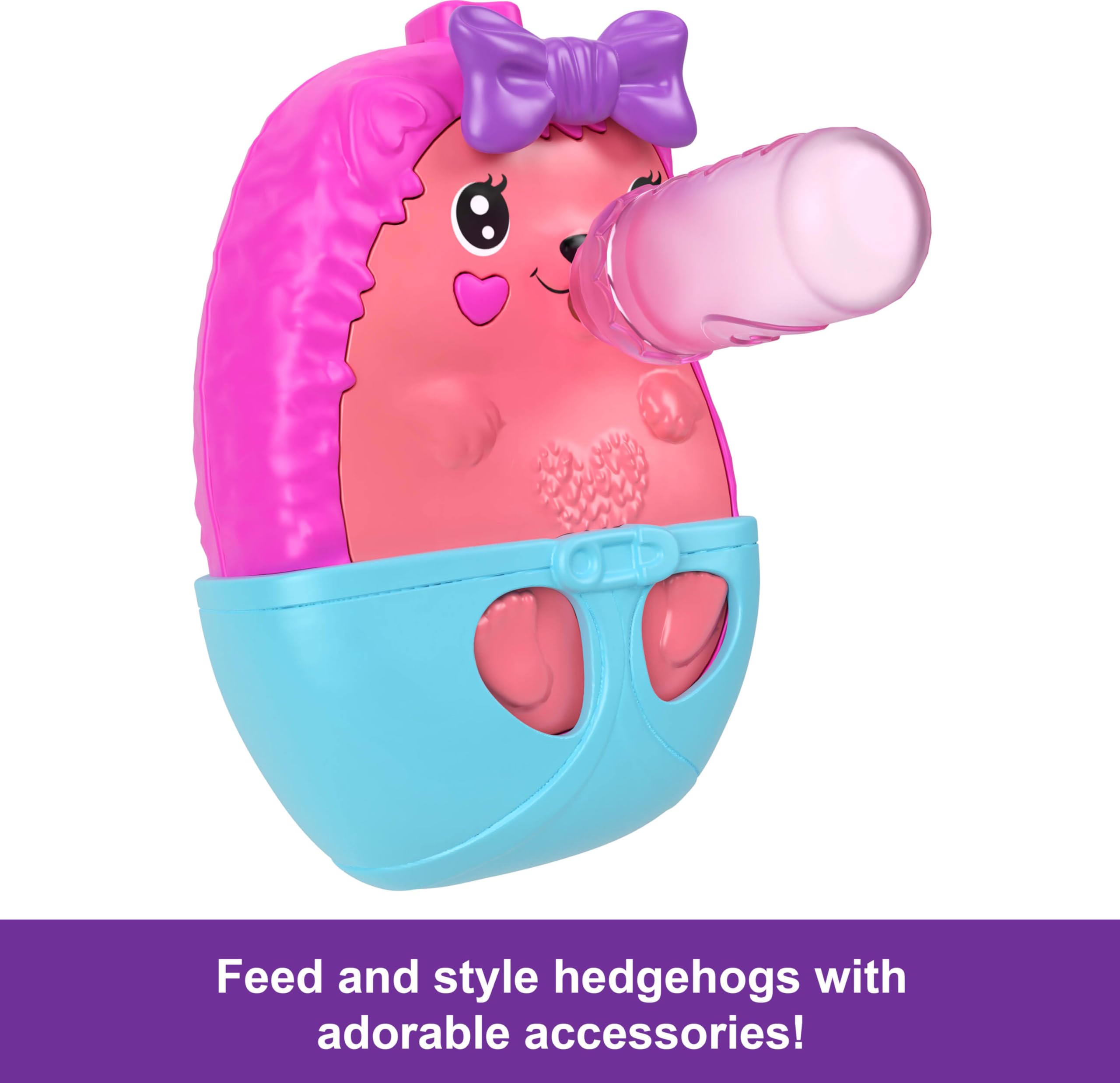 Polly Pocket 2-in-1 Travel Toy - Hedgehog Purse Playset with Micro Dolls & Accessories, Ages 4+ 4