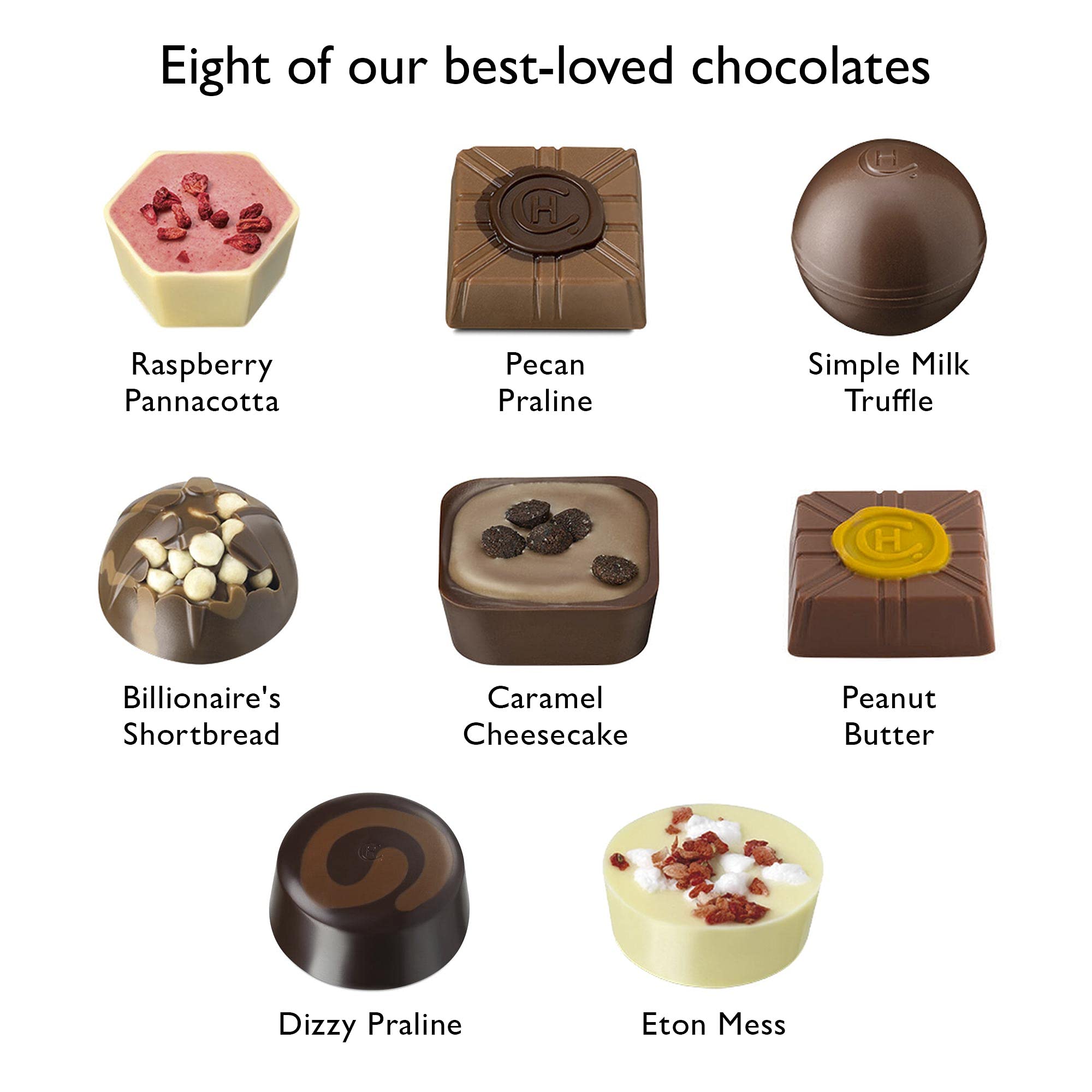 Hotel Chocolat Everything Pocket Selection - 8 Best-Loved Chocolates | 100g