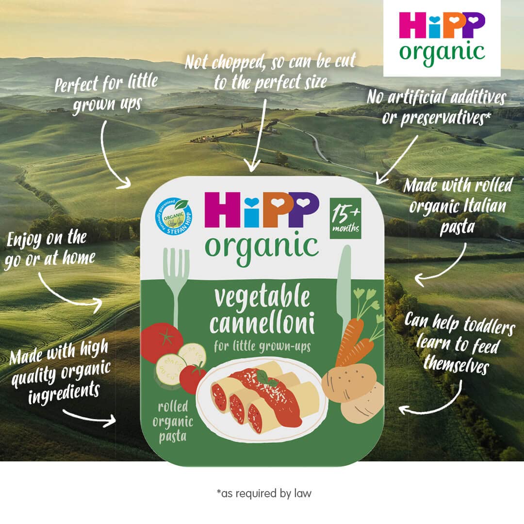 HiPP Organic Vegetable Cannelloni for Little Grown Ups Tray Meal 15+ Months 3