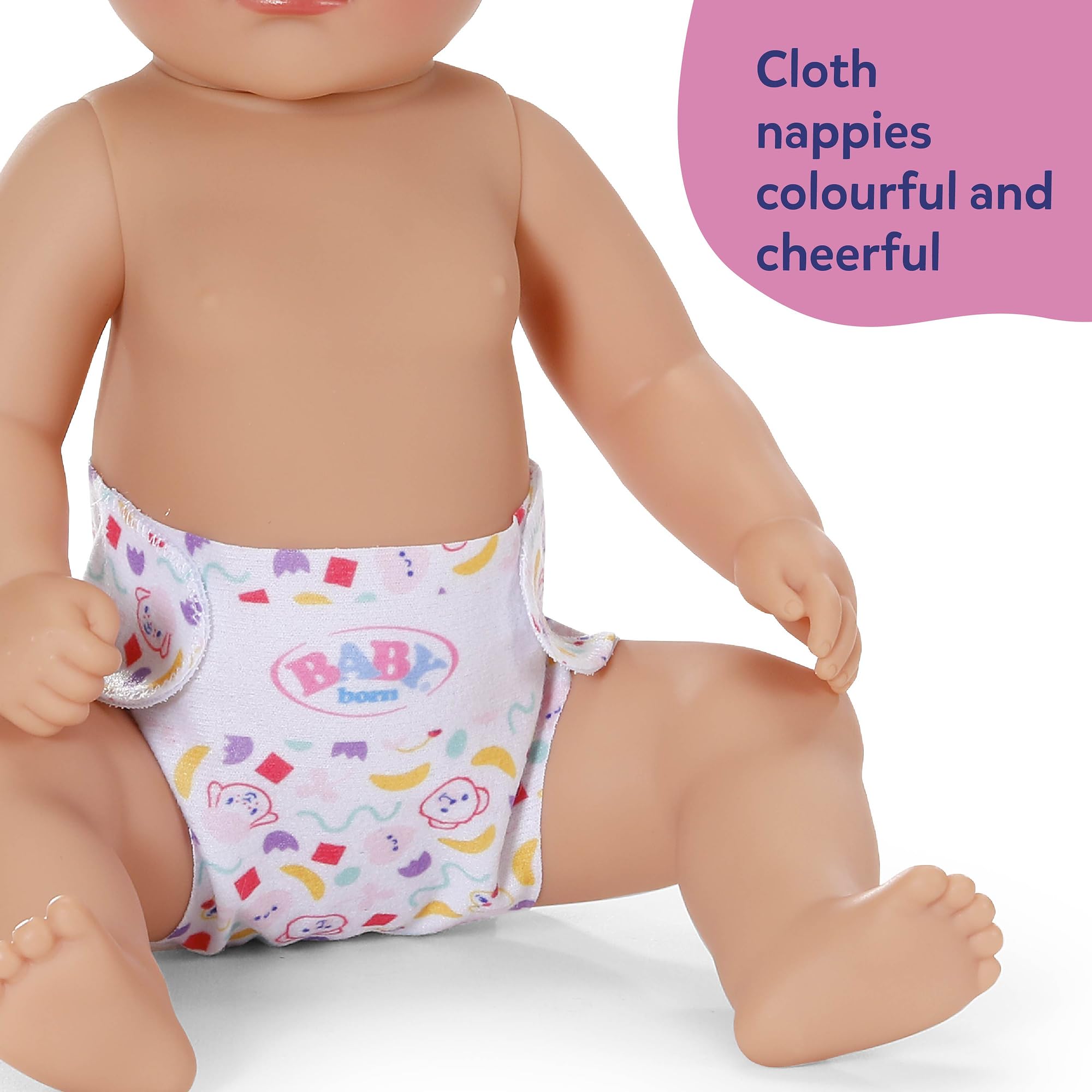 BABY born Diapers - 2 Reusable Cloth Diapers for 36cm Dolls | Polyester 5