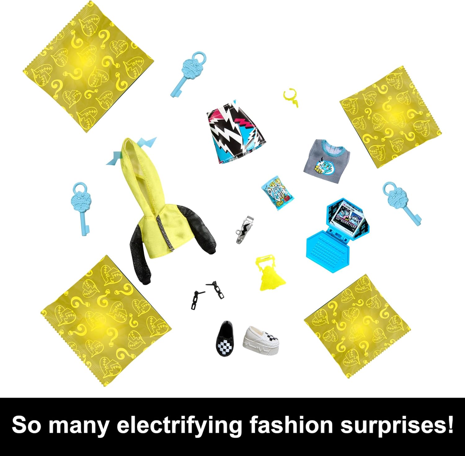 Monster High Skulltimate Secrets Abbey Bominable Doll & Closet Playset - 18-Piece Mystery Reveal Set 5