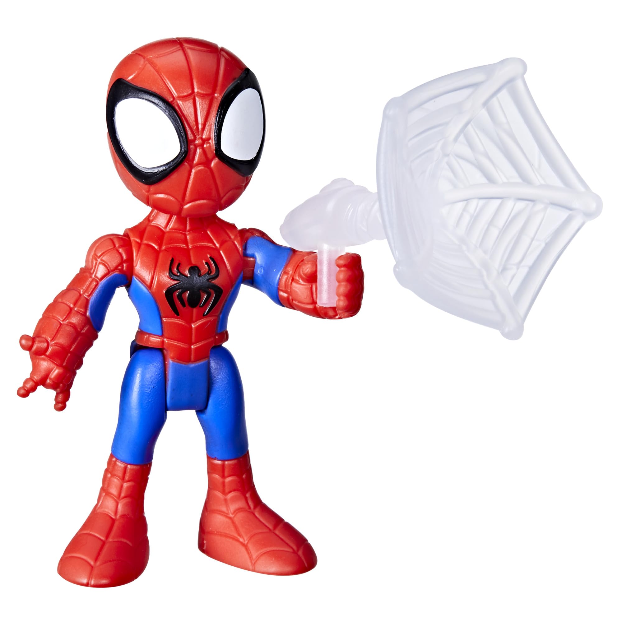 Marvel Spidey and his Amazing Friends Spidey Action Figure - 7.6 cm (3 inch) Poseable Toy with Web Accessory for Ages 3+
