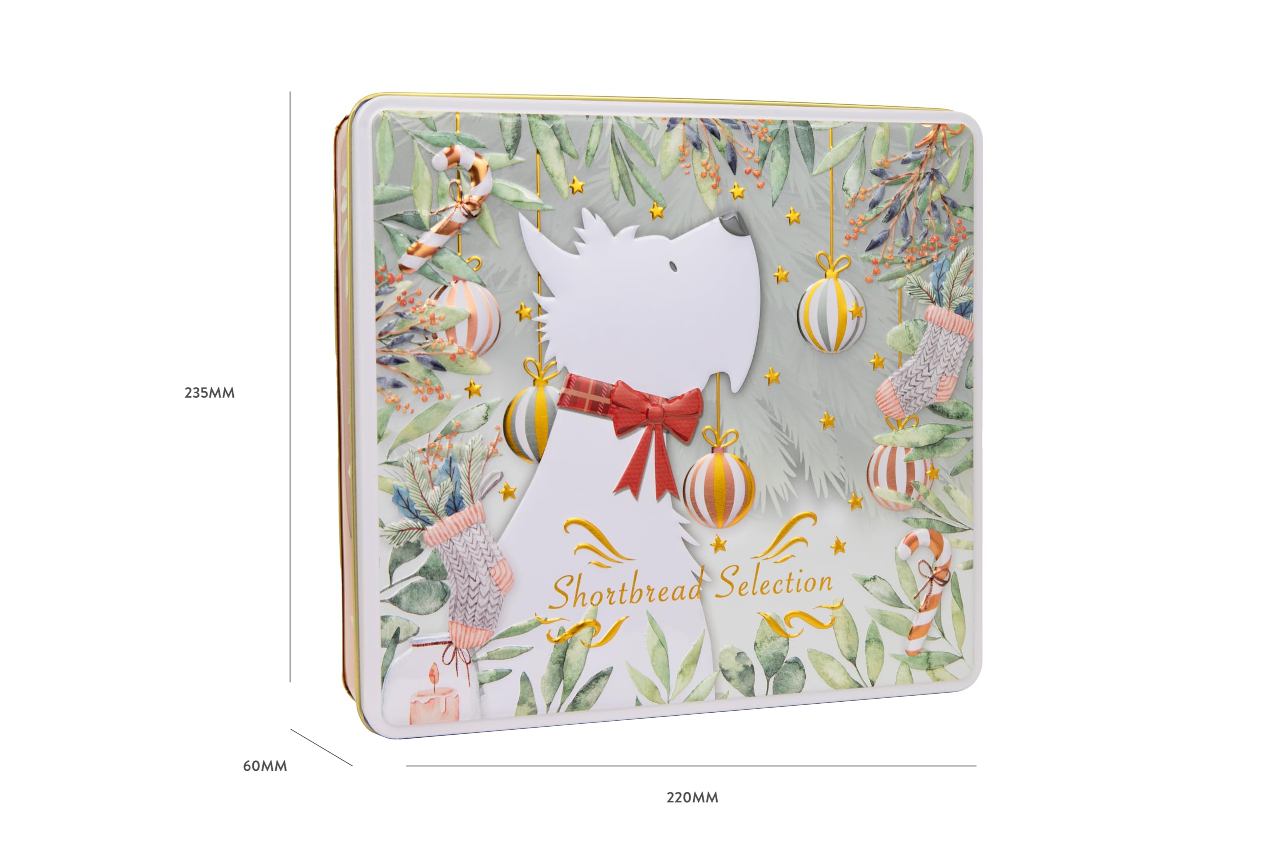 The Silver Crane Co. - Scottie Dog Biscuits Tin Traditional Scottish Shortbread Gift Set 14