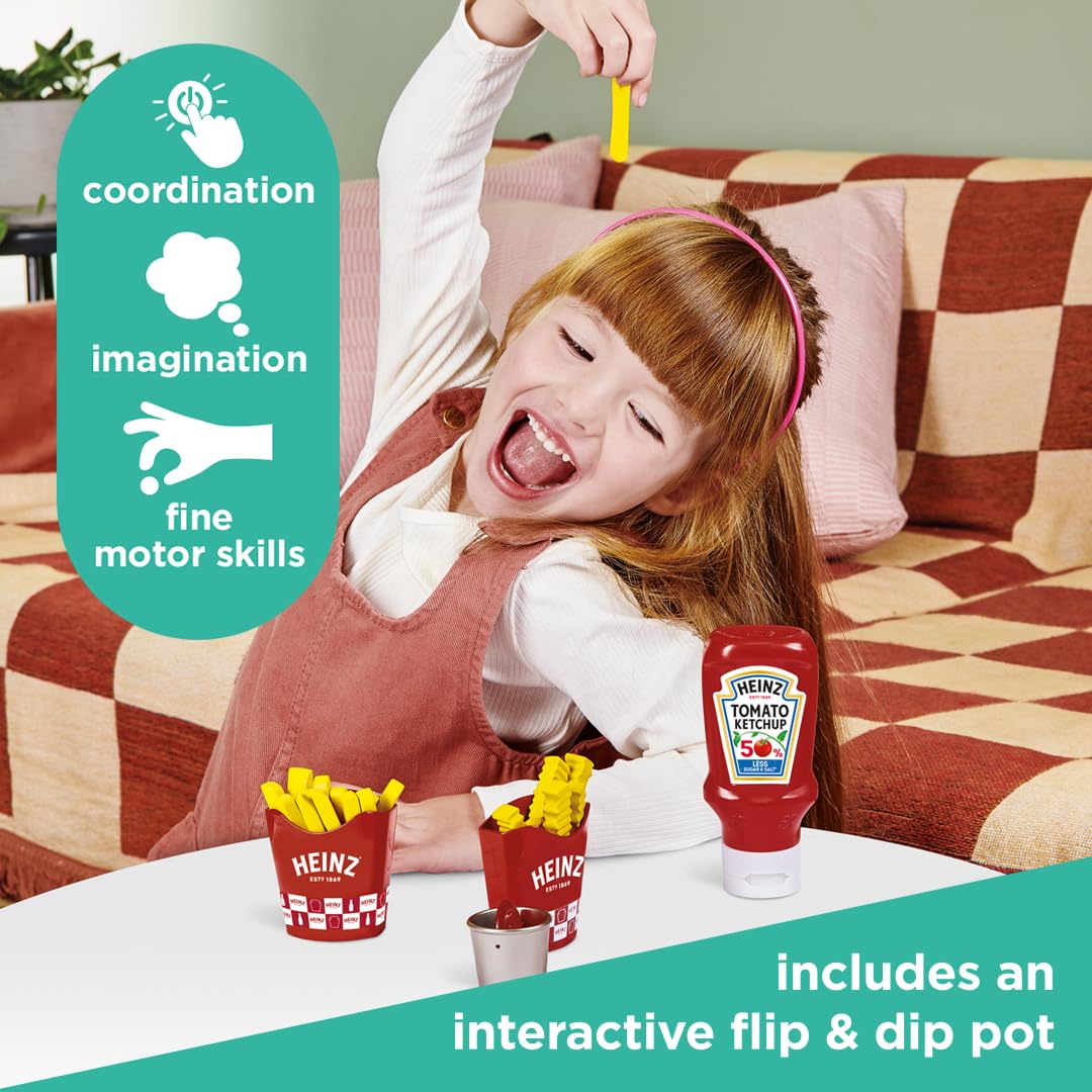 Casdon Heinz Chip & Dip Snack Set - Pretend Play Food for Ages 2+ 6