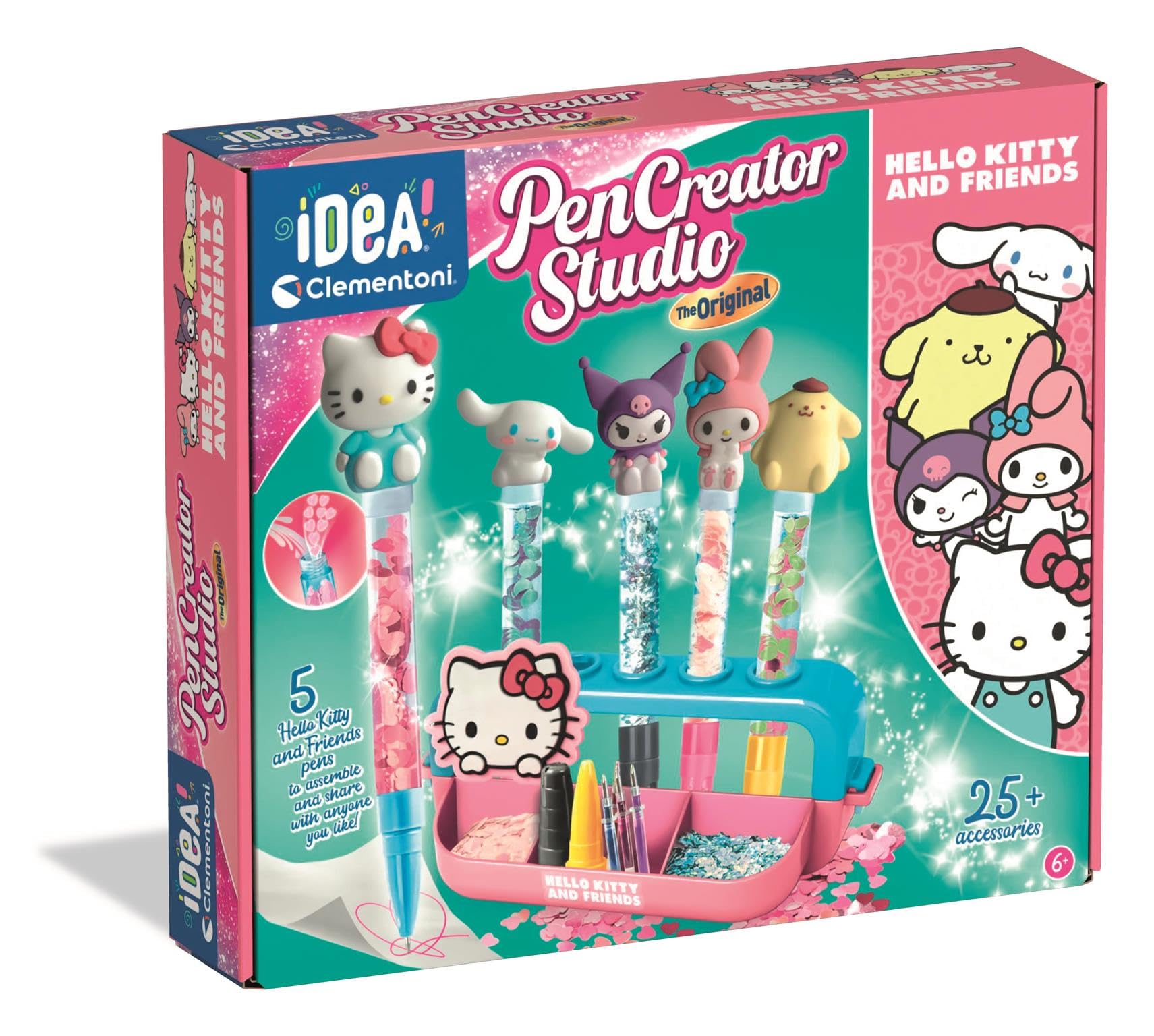 Clementoni IDEA Hello Kitty Pen Creator Studio - Personalized Pen Making Kit for Kids