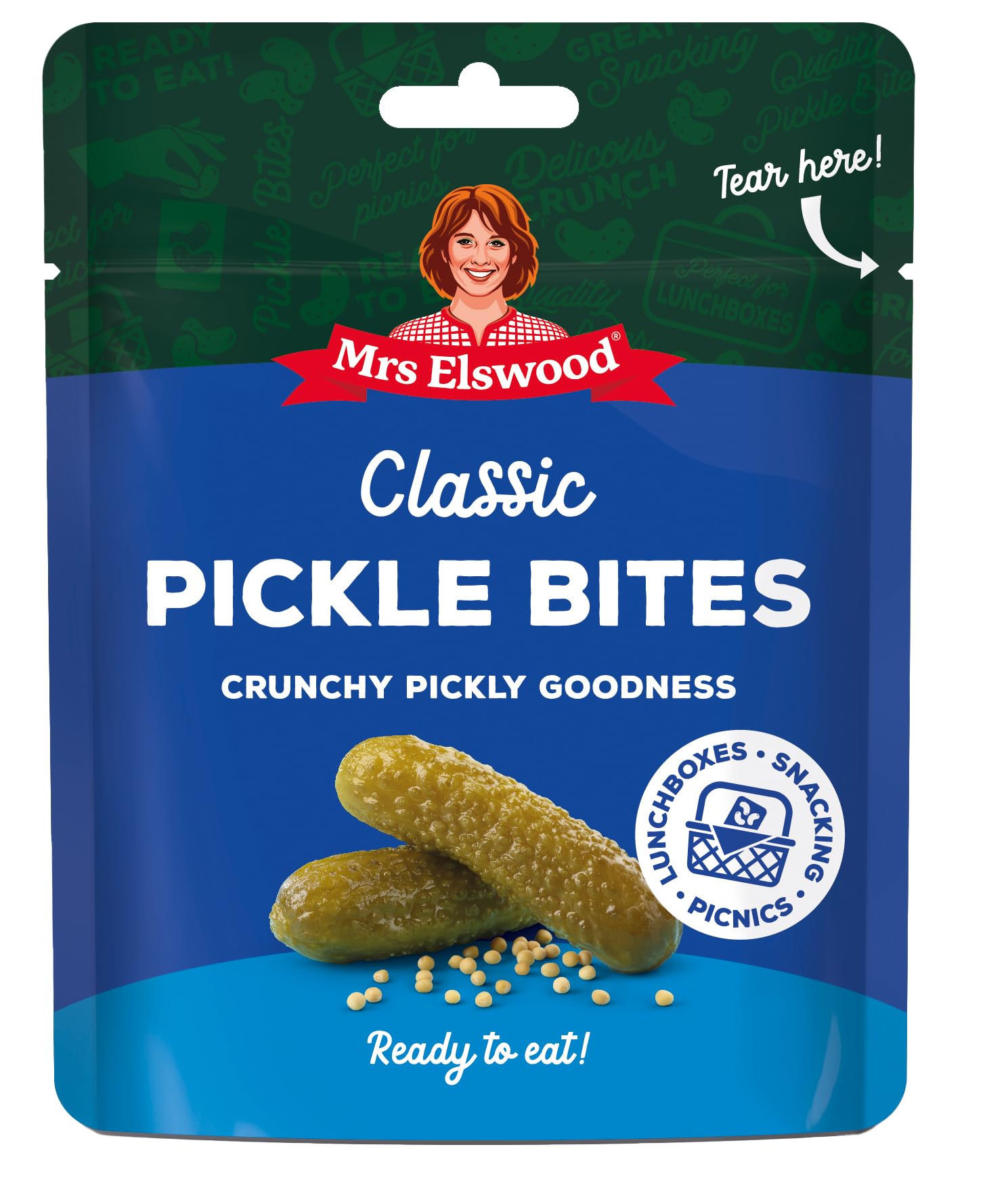 Mrs Elswood Classic Pickle Bites 1 x Pouch 50g