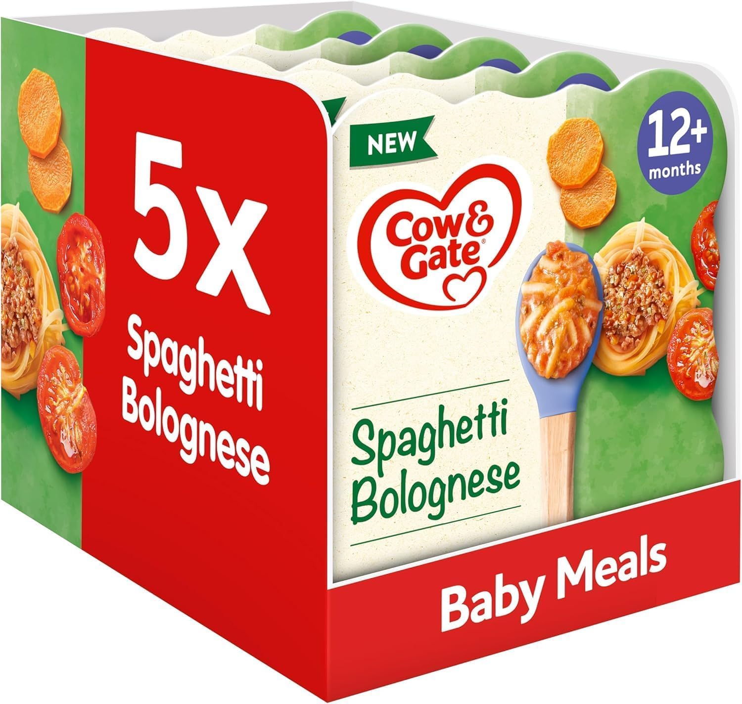 Cow & Gate Spaghetti Bolognese Baby Meal - 12+ Months, 5 x 230g Pack