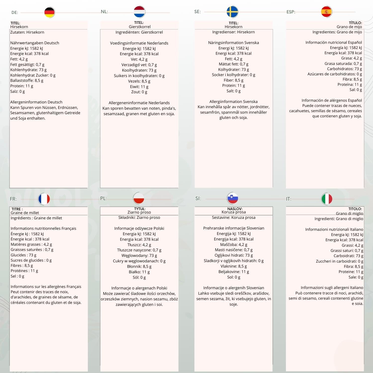 Wholefood Earth Hirsekorn 1 kg – gentechnikfrei, glutenfrei, ballaststoffreiches Vollkorn 4