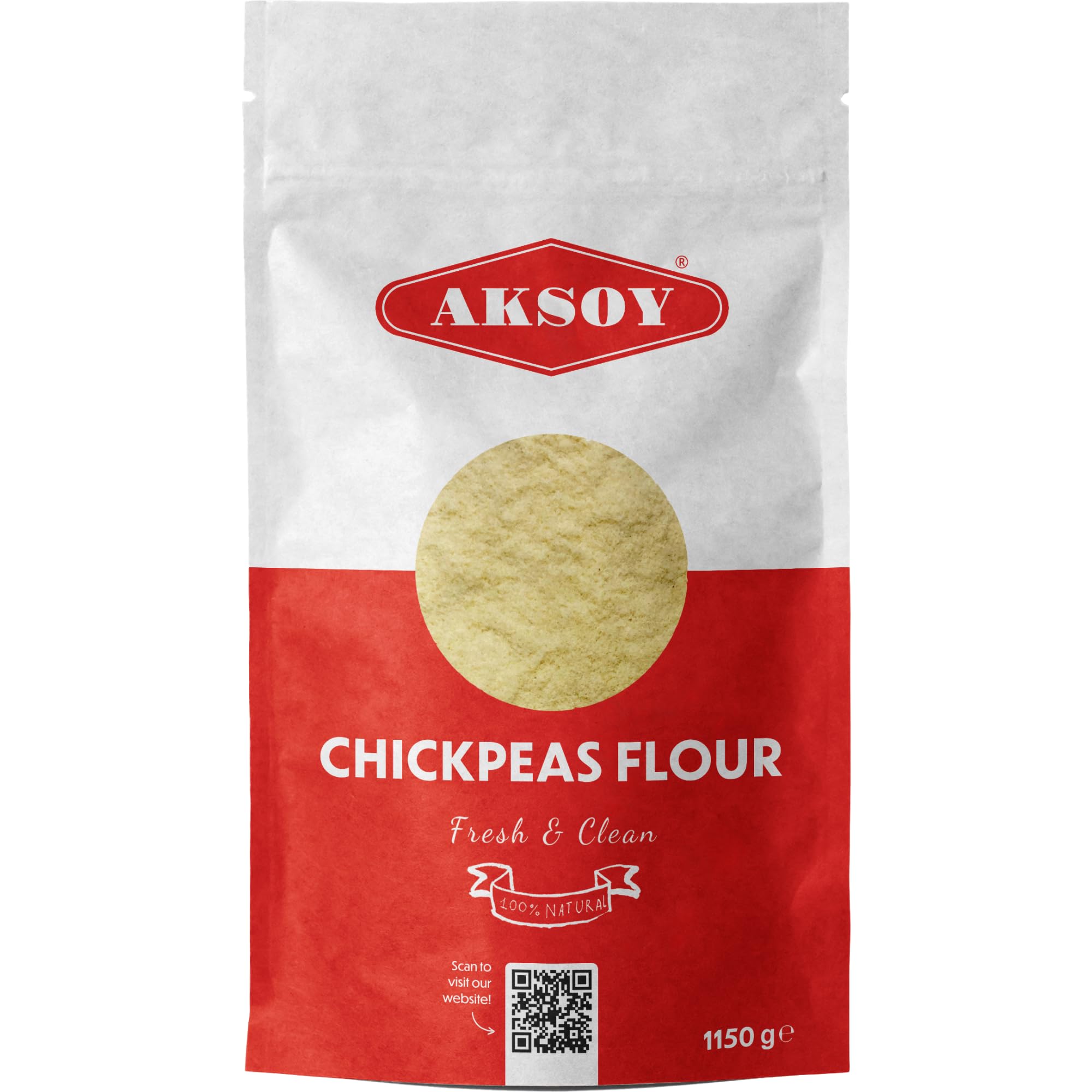 Aksoy Kichererbsenmehl 1150 g | Proteinreiches, glutenfreies Back- und Kochmehl 6