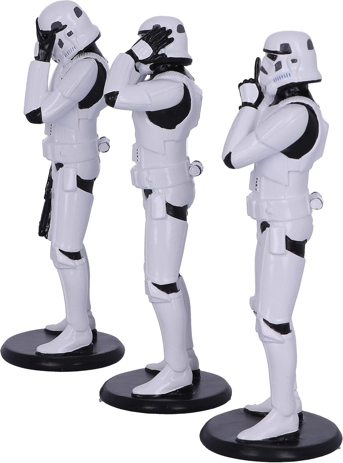 Nemesis Now Three Wise Stormtroopers - See No Evil, Hear No Evil, Speak No Evil Sci-Fi Figurine Trio