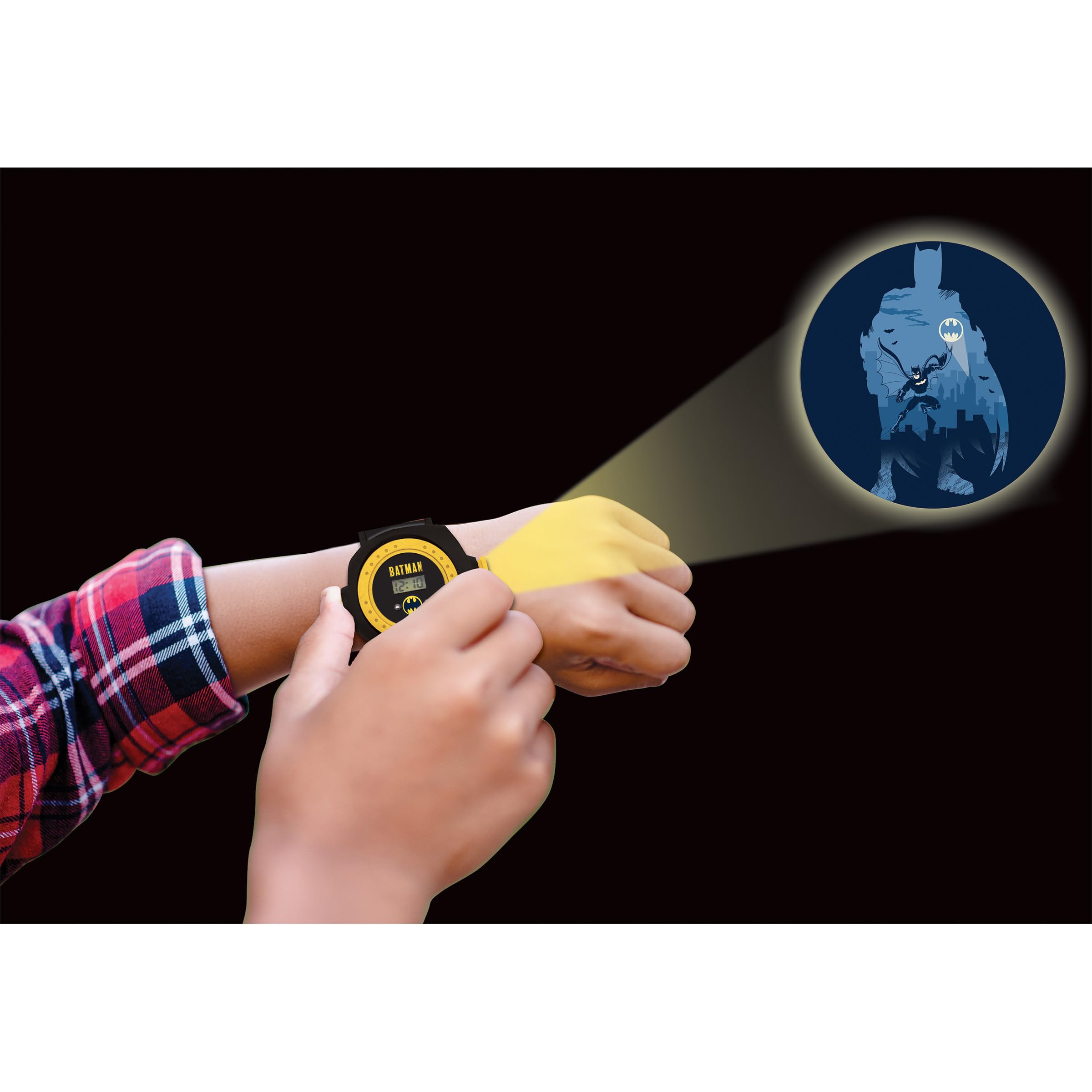 LEXIBOOK Batman Projection Watch - Digital Display | 20 Images | Ages 3+ | Black/Yellow 7