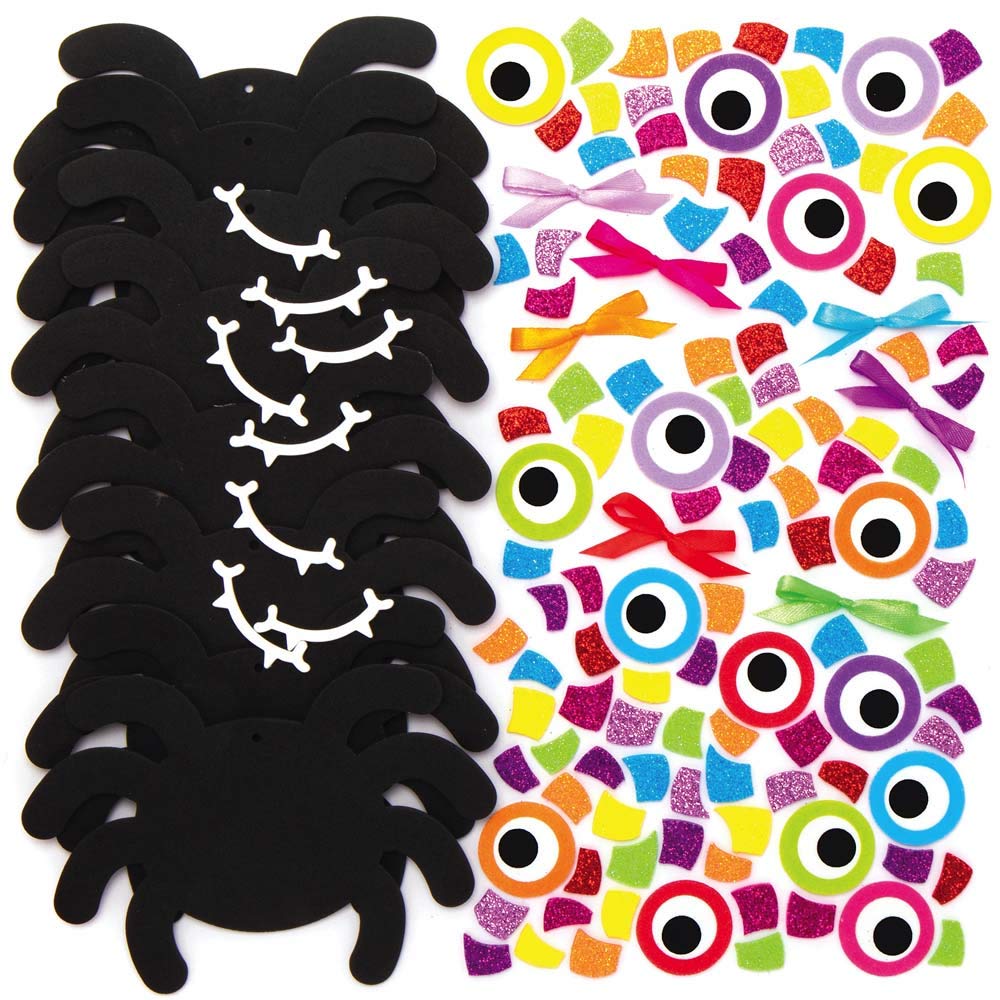 Baker Ross Spider Mix and Match Halloween Decoration Craft Kit - Pack of 8 4