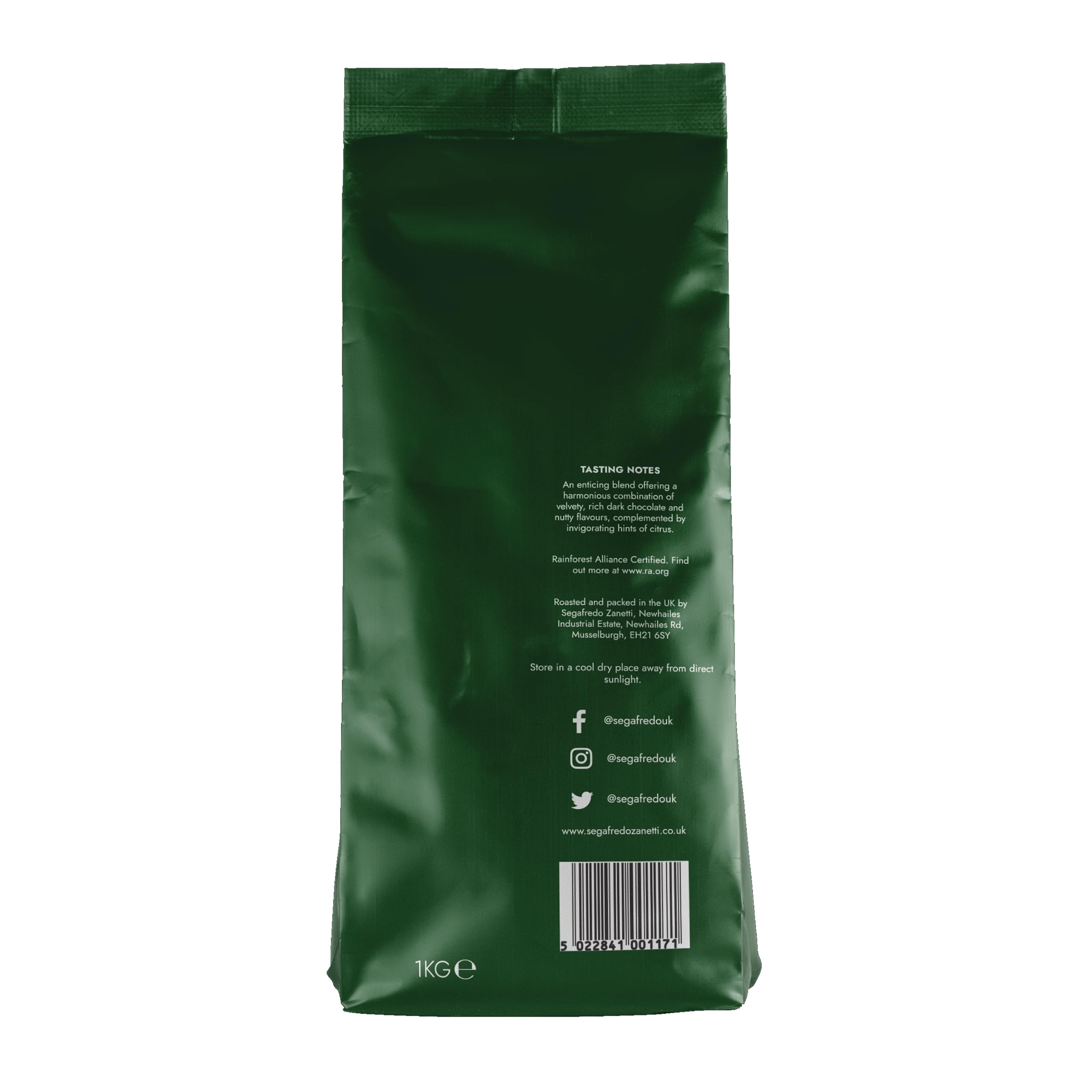 Segafredo Zanetti FORESTA Rainforest Alliance-zertifizierte Kaffeebohnen – 1 kg ganze Bohne 3