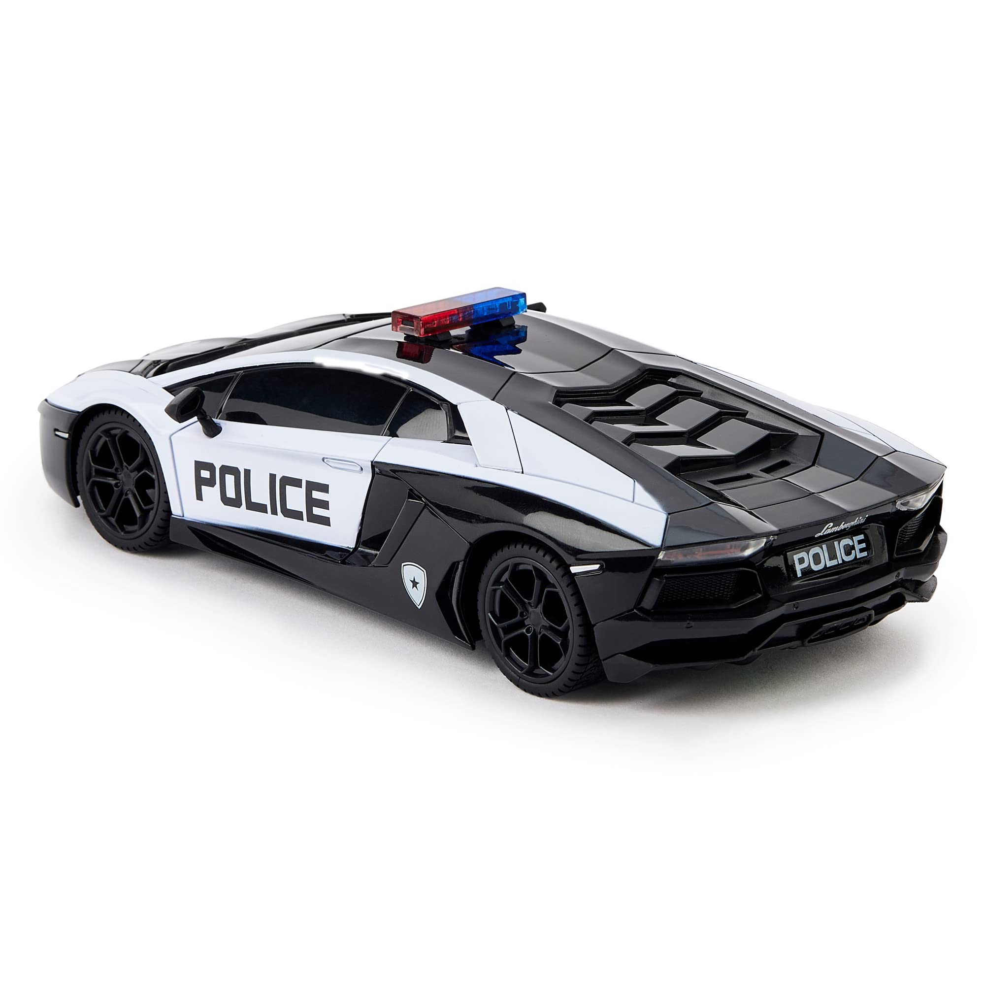 CMJ RC Lamborghini Aventador LP700-4 Police Car - 2.4GHz Remote Control Vehicle for Kids 6+ 6