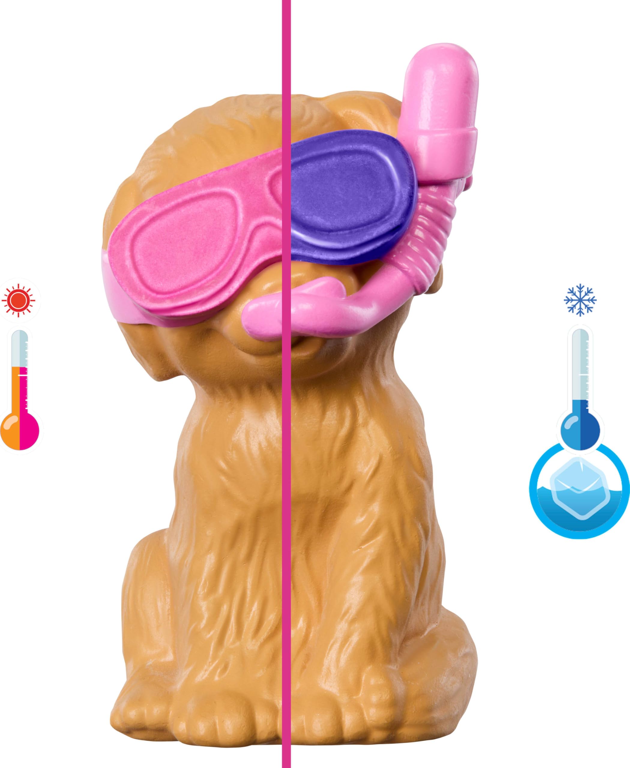 Barbie Puppy Pool Party Playset with Fashion Doll, Doghouse Slide & Heart-Shaped Pool 3